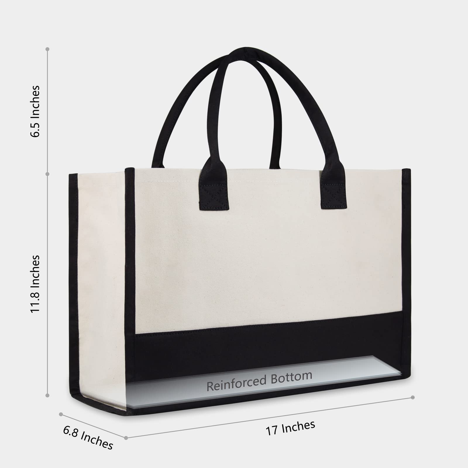 TOPDesign Embroidery Canvas Tote Bag for Women  Friendship Gifts for Best Friend  Sister  Friend Appreciation Birthday Gifts  Personalized Present Bag for Beach  Holiday