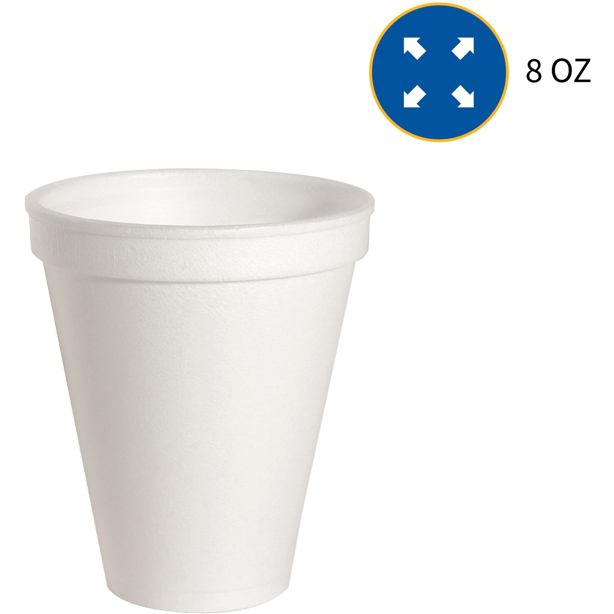 Genuine Joe - Gjo58550 Hot/Cold Foam Cups, 8 Oz