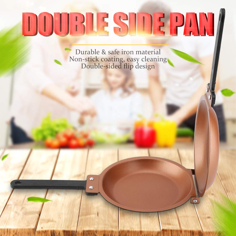 Valentine'S Day Carnival Non-Stick Frying Pan, Cast Iron Frying Pan, Double Side Non-Stick Flip Frying Pan Fried Egg Pancake Mak