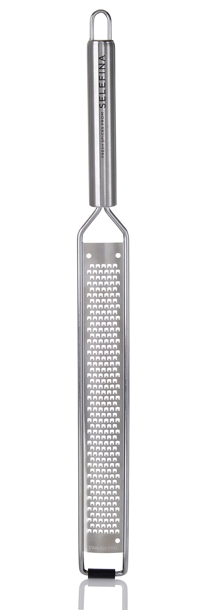 Selefina Spices: Rasp-Style Grater/Zester: For Nutmeg, Lemon, Garlic, Chocolate, Fruits, Vegetables And Ginger. Stainless Steel
