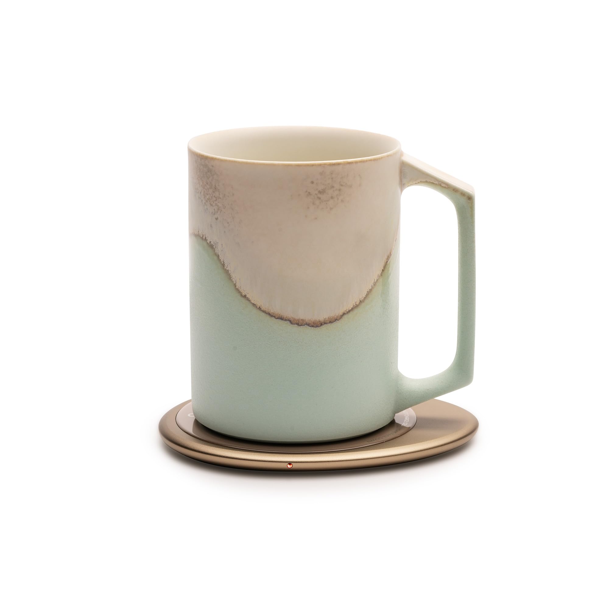 Ui Artist Collection SelfHeating Mug Set  Mint Glacier | 12 fl oz / 355 mL Handcrafted Ceramic Coffee & Tea Mug with Heating P