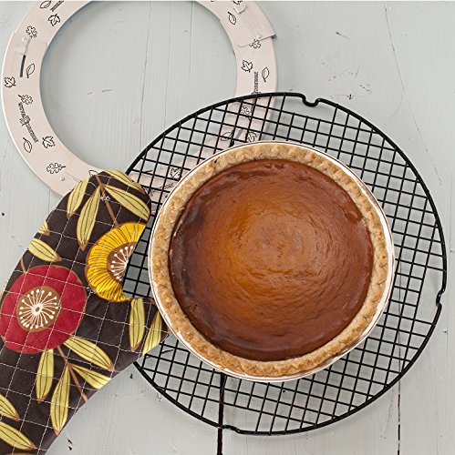 Nordic Ware Adjustable Pie Shield, Aluminum Metal, Model 01158