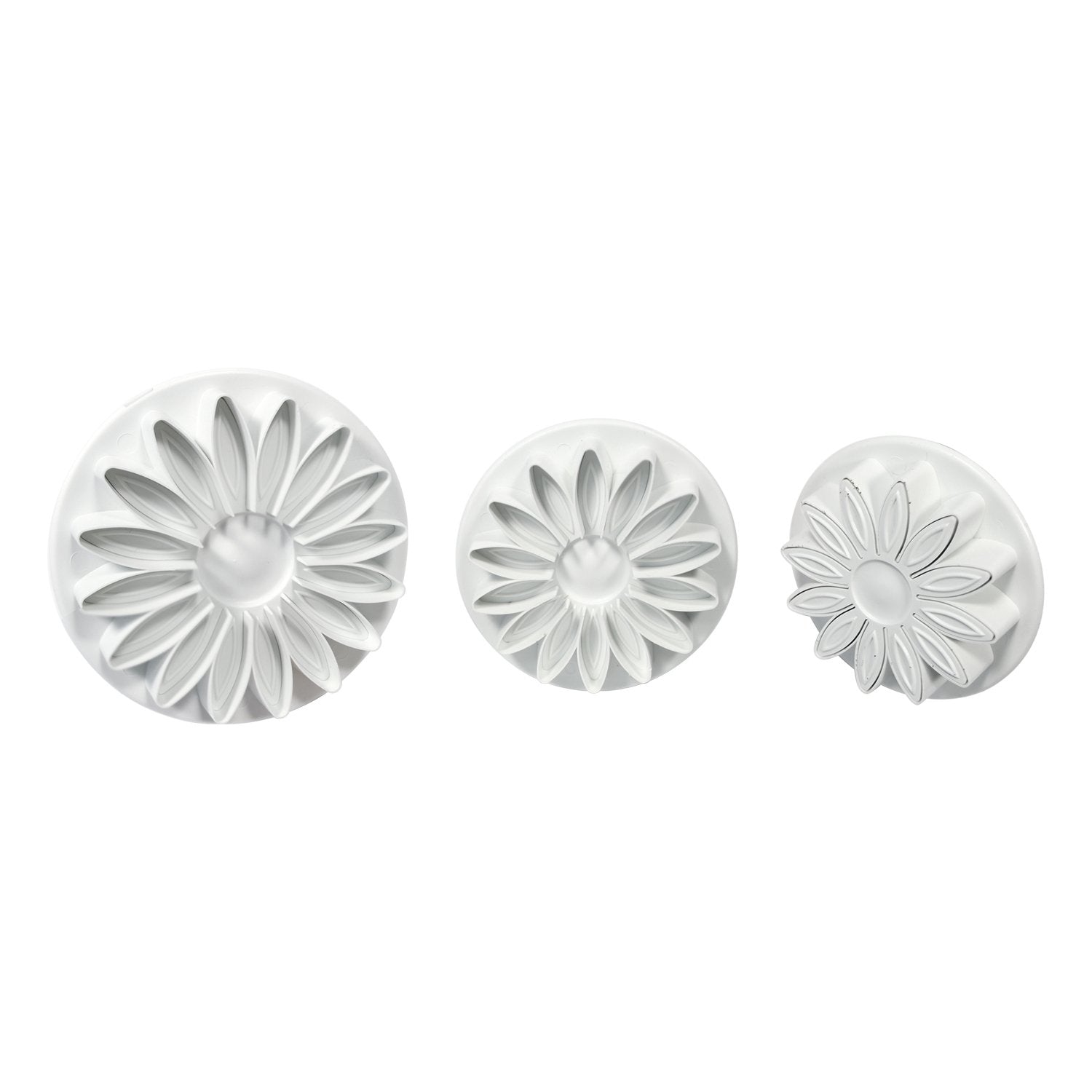 Pme Plunger Cutters, Veined Sunflower Daisy And Gerbera, 3-Pack