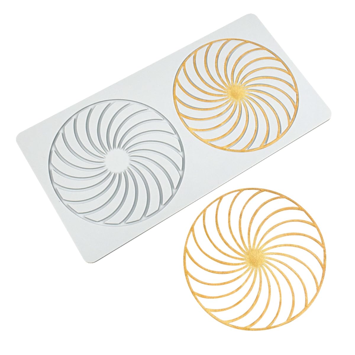 Love Silicone Lace Mold, Cake Mat, Fondant Impression Mats, Heart Pattern Lace Mat For Cake Decorating Valentine'S Day (L_Spiral