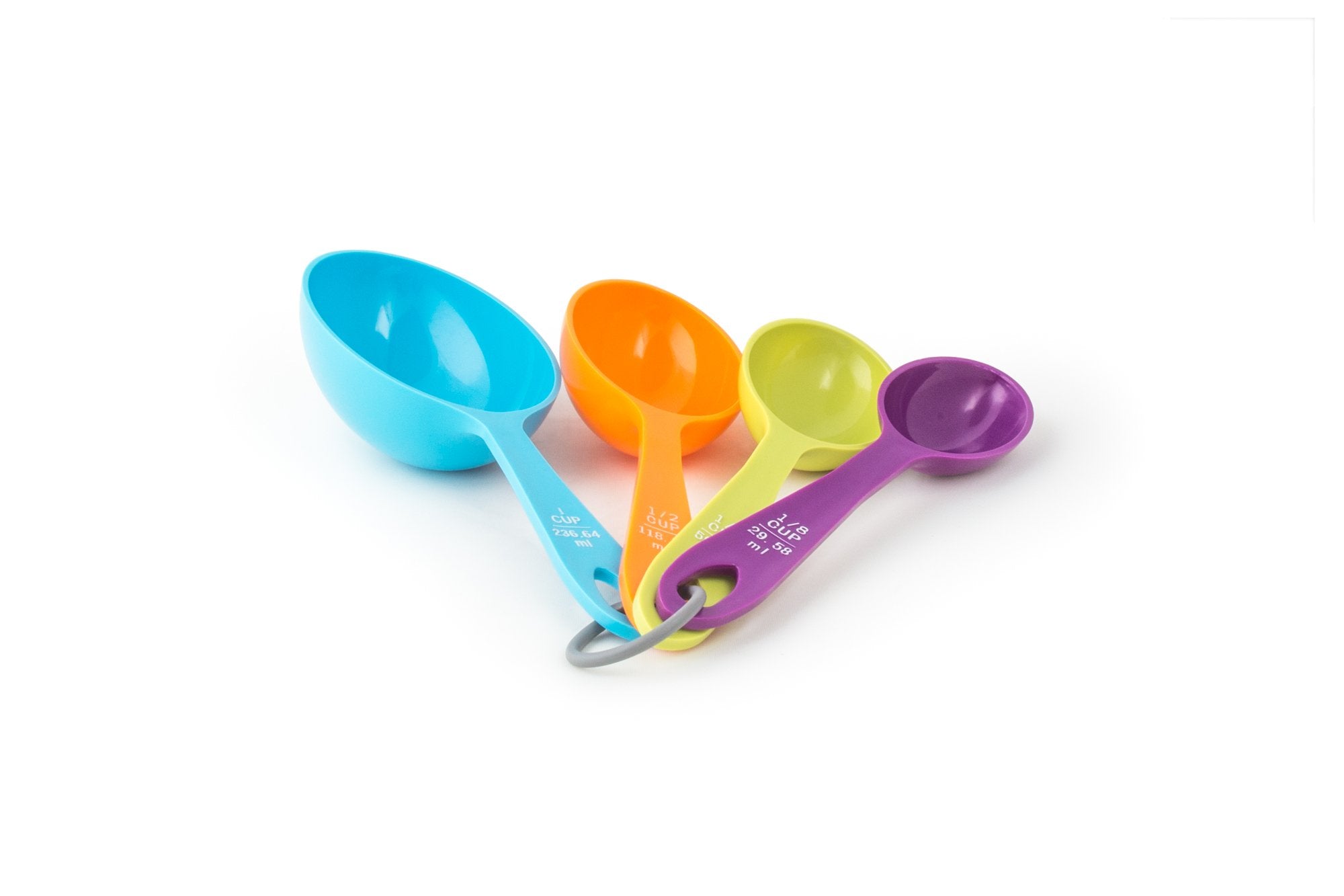 Fox Run Measuring Cup Set, 1/8 Cup To 1 Cup, Set Of 4, Multicolored