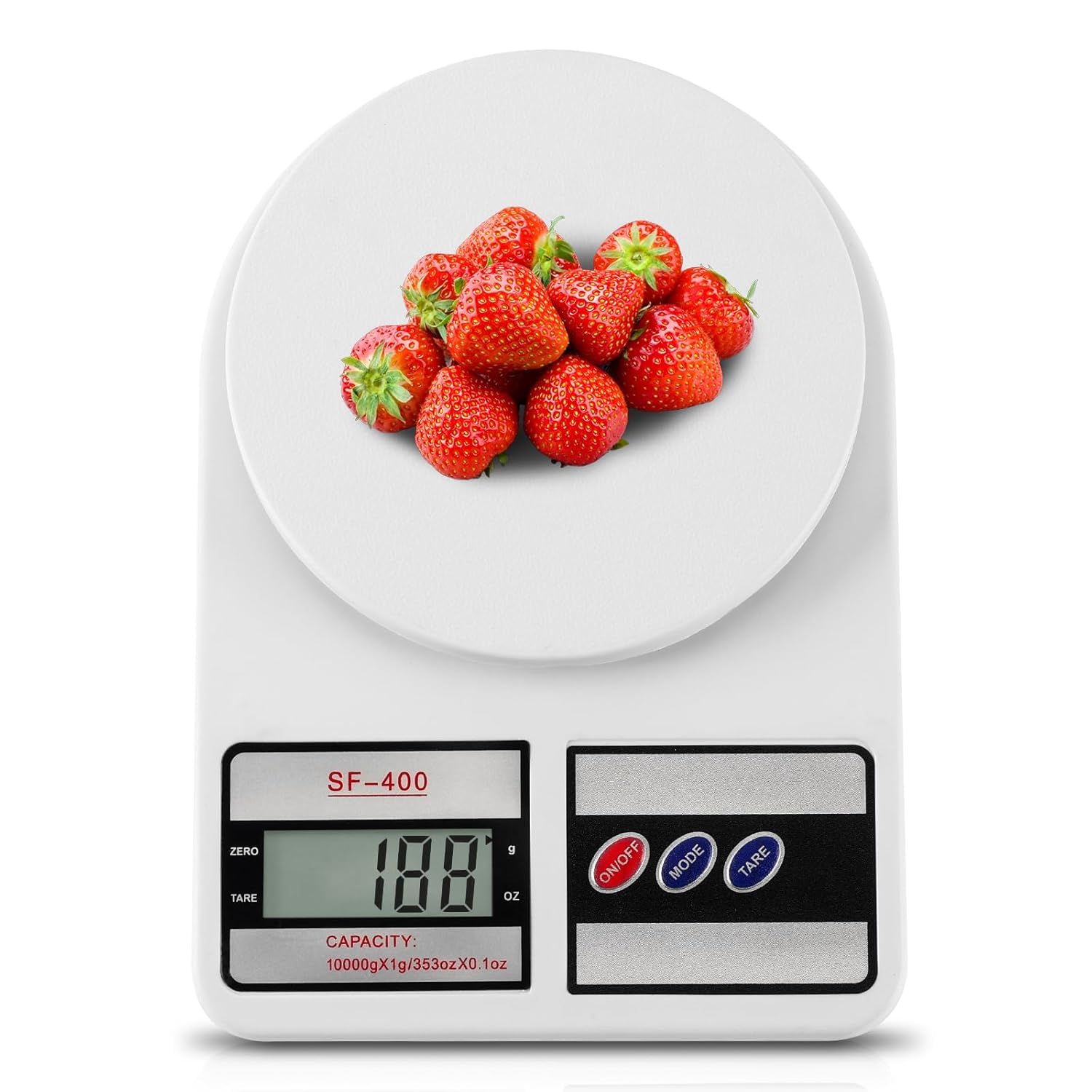 Dvja Digital Kitchen Weighing Scale | 10Kg X 1G Precision | Food Scale With Lcd Display For Cooking, Baking, Meal Prep & Healthy