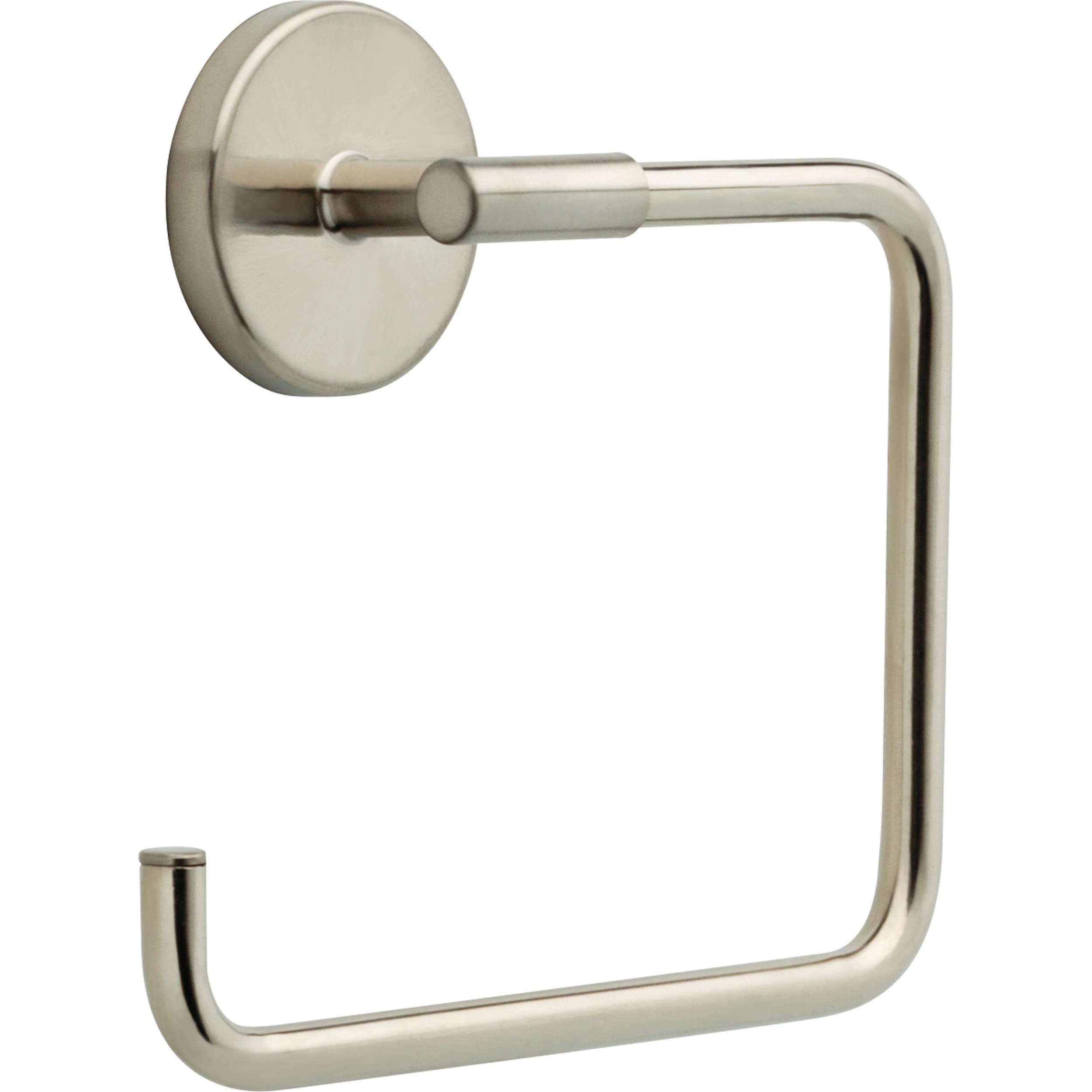 Delta 759460-Ss Trinsic Wall Mount Square Open Towel Ring Bath Hardware Accessory In Stainless Steel