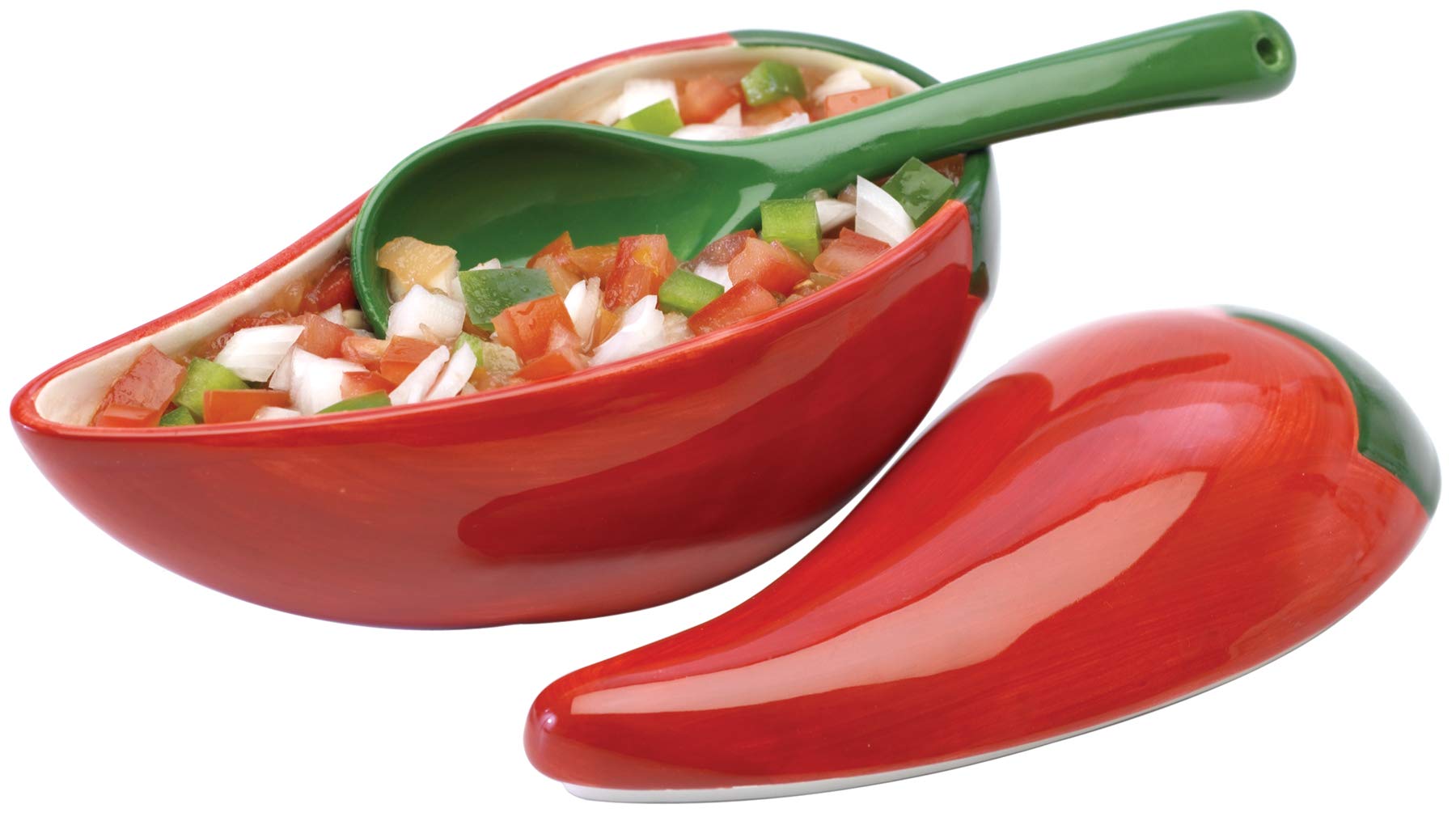 Prepworks By Progressive Salsa Bowl With Spoon - Great For Homemade Salsa And Pico De Gallo, Dips, Party Foods, Condiments, Sauc