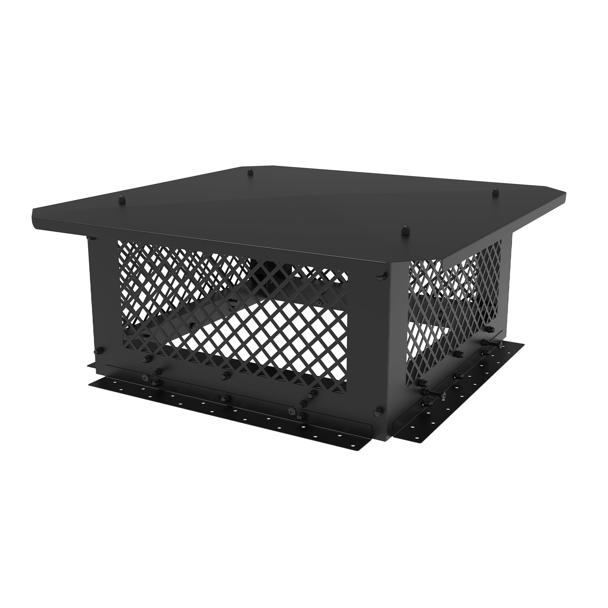 Hahaemall Chimney Cap, 19'' X 19'' Chimney Cover, Chimney Rain Caps, Adjustable Fireplace Chimney Caps For Outside To Fit Existi