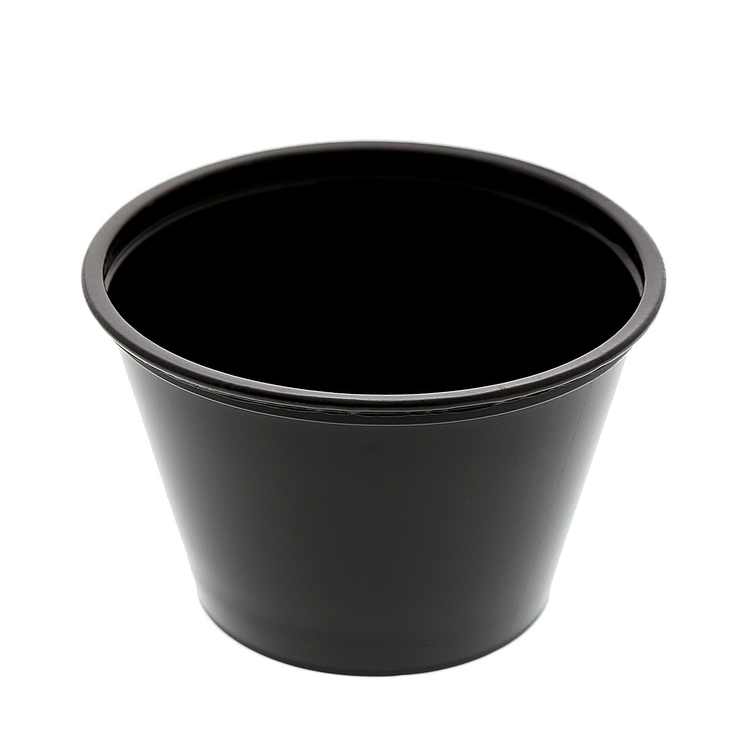 Amercare Poly Black Portion Cup, 4 Oz, Case Of 2500