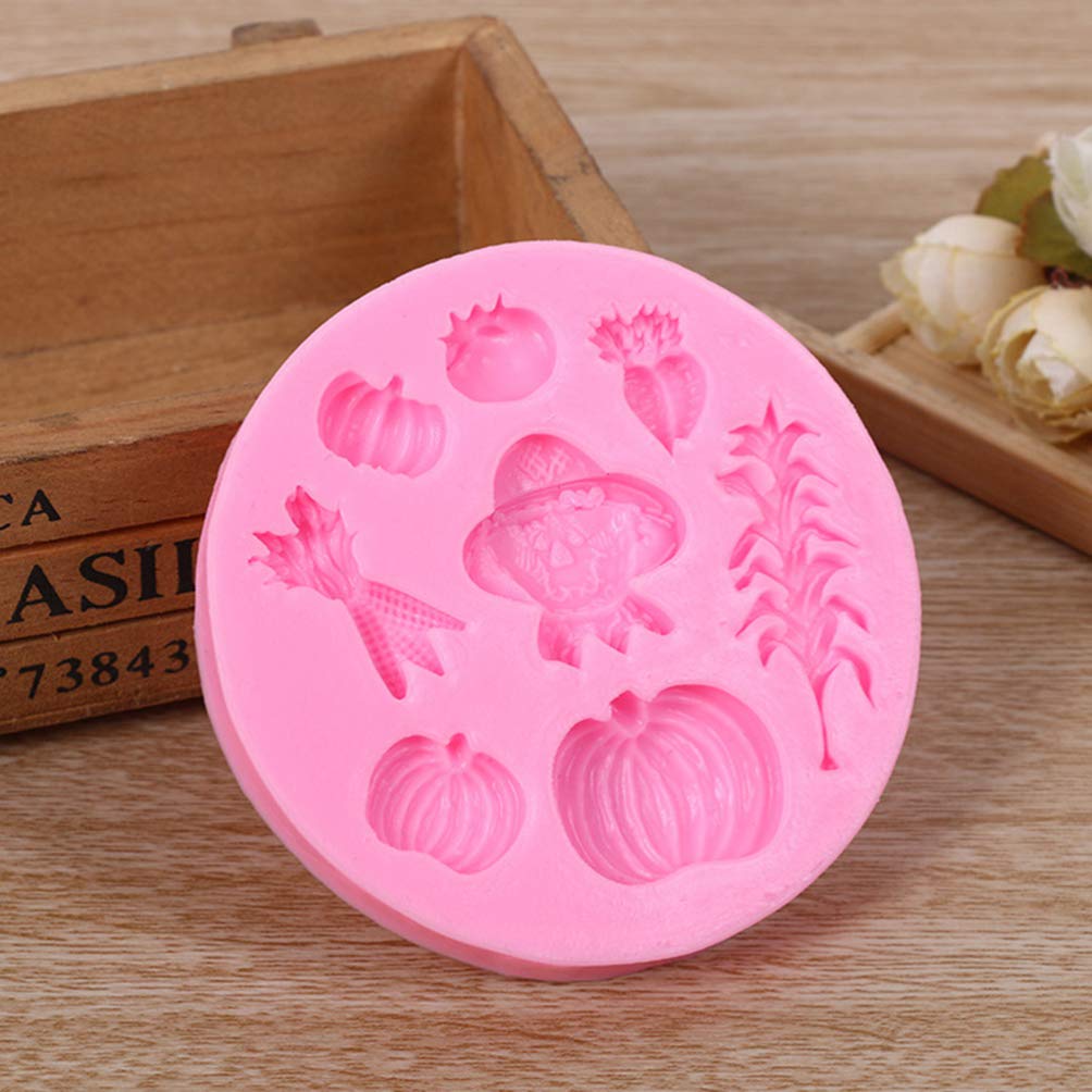 Luxshiny Cake Mold Silicone Pumpkin Mold, Fall Molds Silicone Thanksgiving Candy Molds Vegetable Molds For Bakery Kitchen Desser