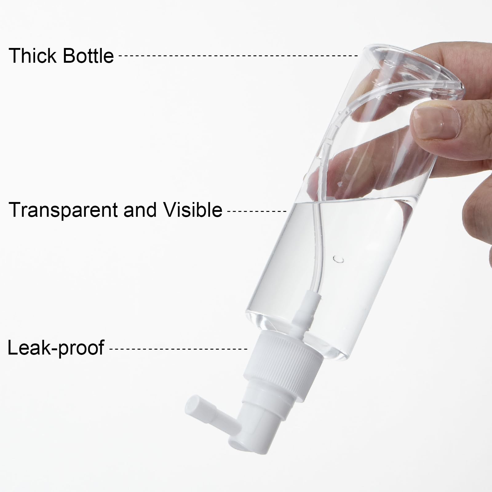 Yebeauty 6 Pack 100Ml/3.3Oz Refillable Travel Size Spray Bottle Plastic Lightweight Mini Spray Bottles Empty With Tight Cap Reus