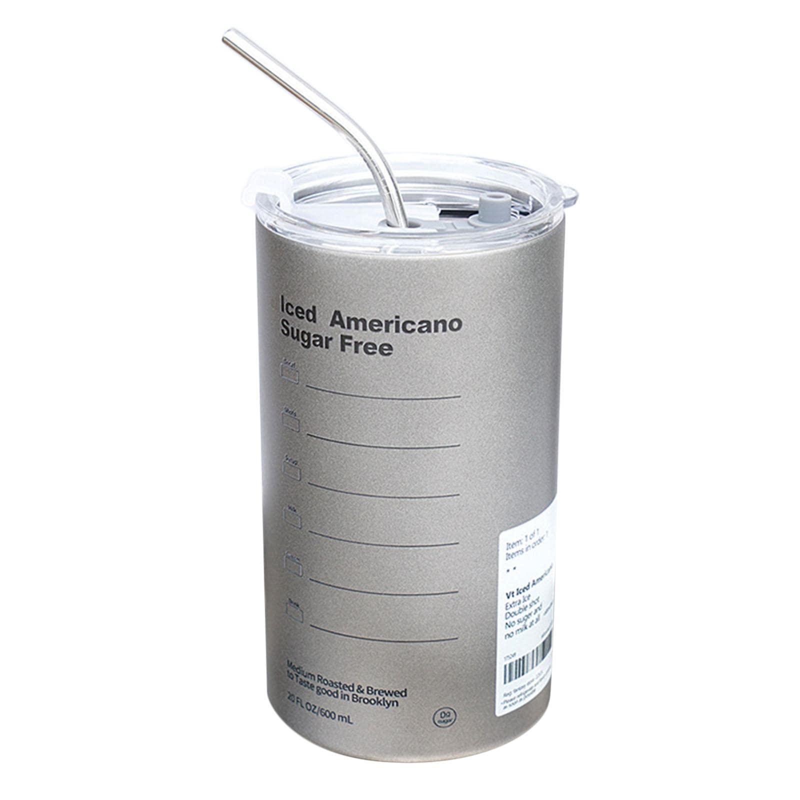 Atorse Thermal Mug With Lid Straw Double Wall For Travel Camping|Home & Garden|Kitchen, Dining & Bar|Dinnerware & Serving Dishes