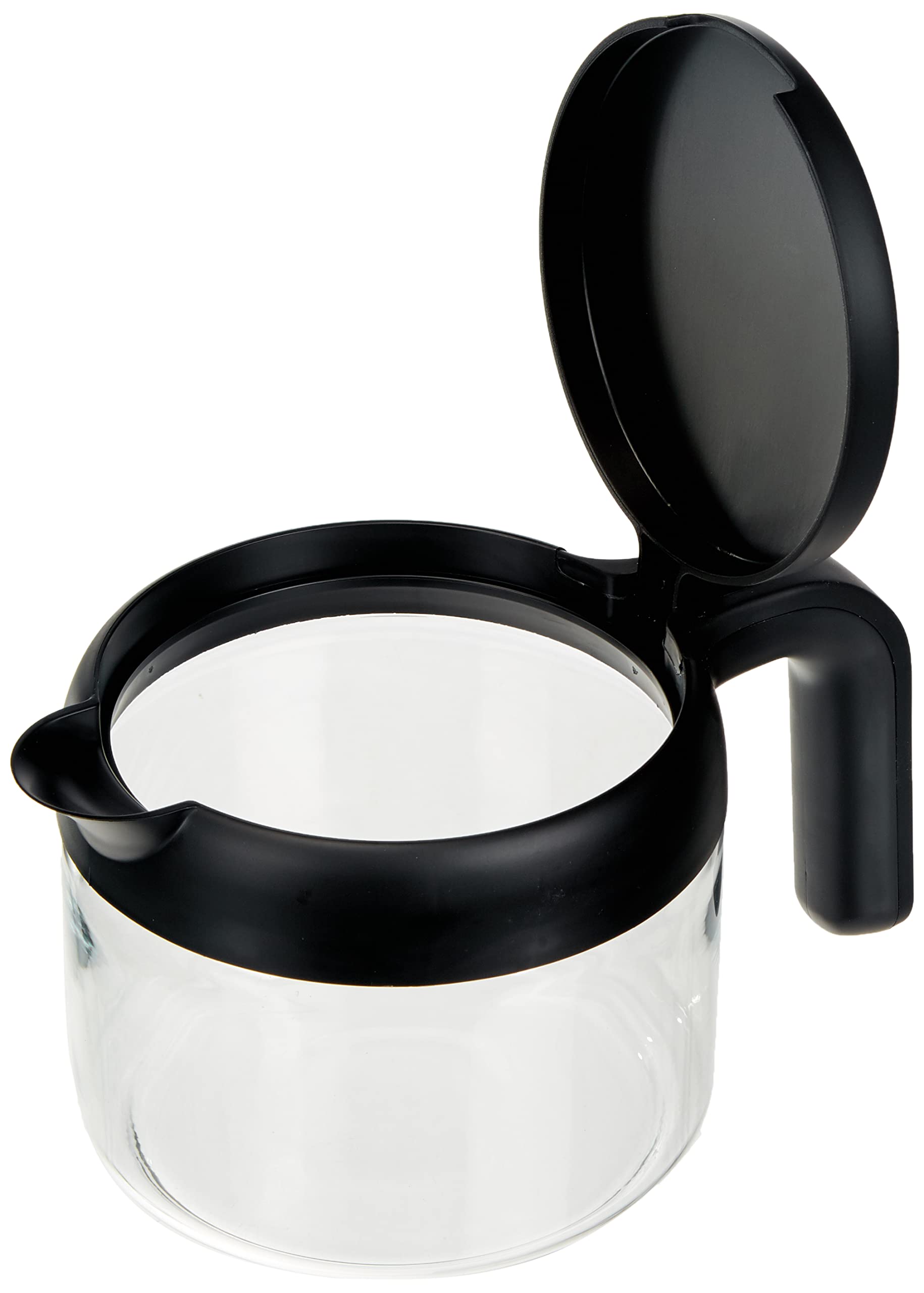 De'Longhi Dlsc021 Coffee Machine Accessory Jug - Coffee Pot, Black,Transparent, Glass, Plastic, 0.75 L, 6 Cups