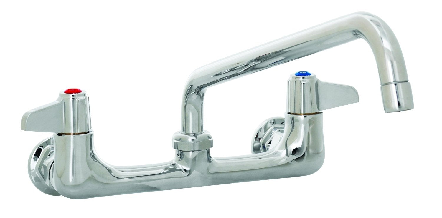 T&S Brass 5F-8WLX10 5F-8Wlx10, Faucet, Wall Mount, 8-Inch Centers, 10-Inch Swivel Nozzle