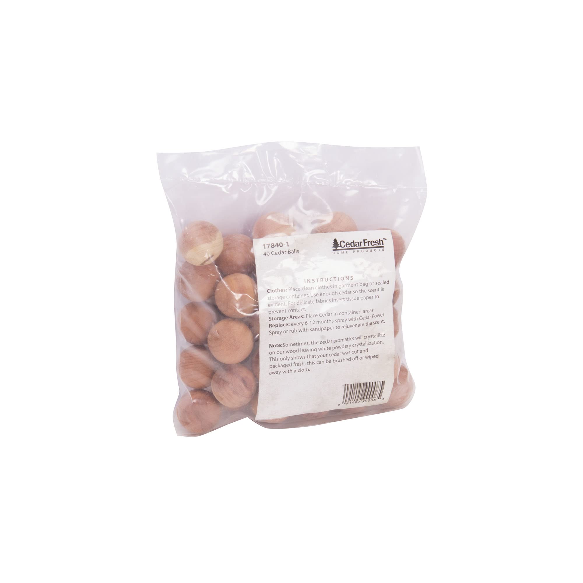 Cedarfresh 17840-1 Red Cedar Wood Balls | Freshen And Protect Closets | 48-Pack