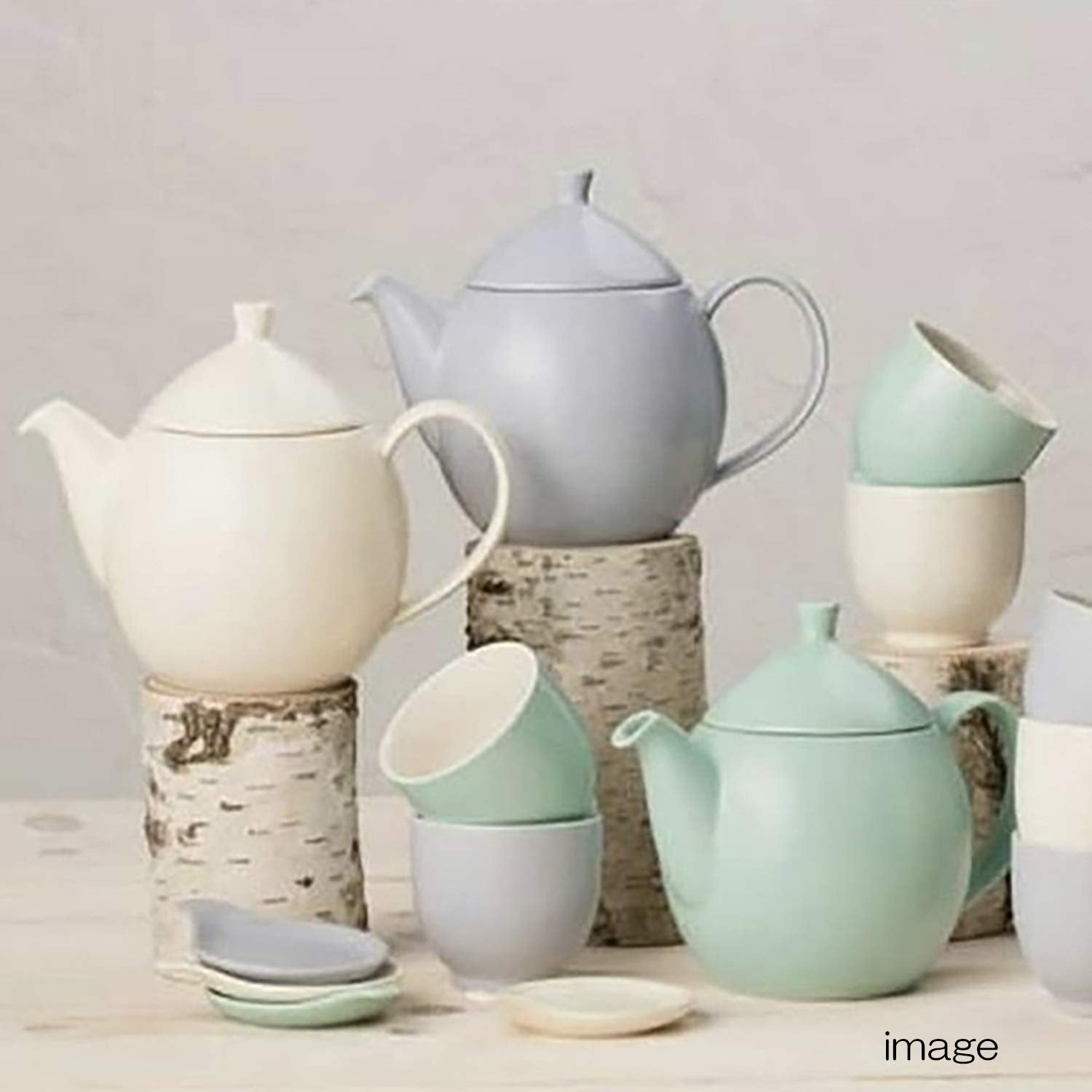 Forlife Dew Teapot With Basket Infuser, Minty Aqua, 14 Oz/414Ml