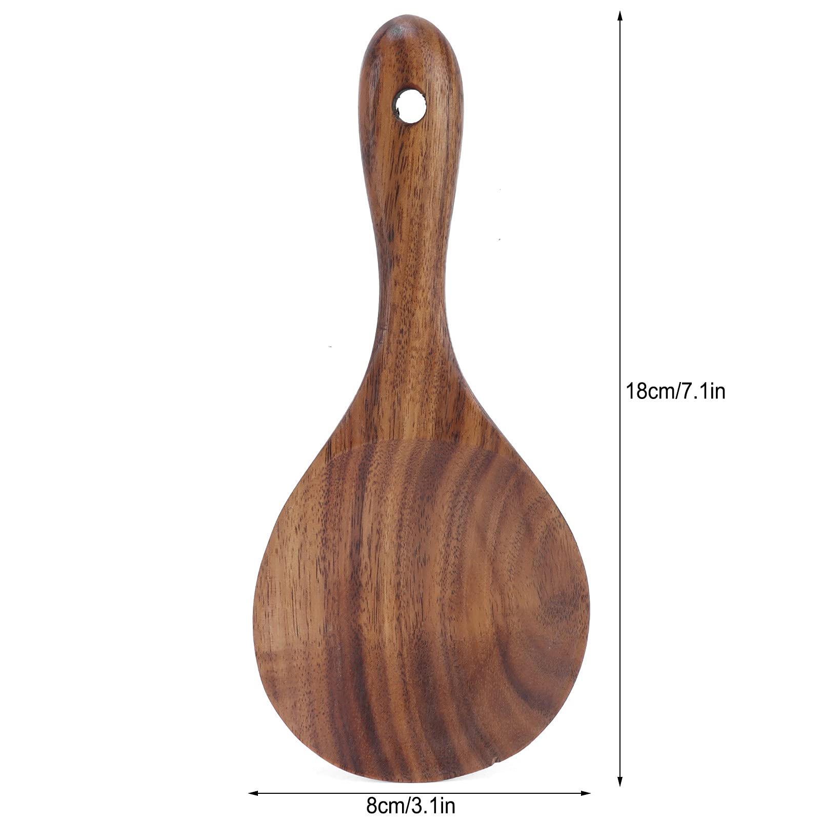 Aunmas Wood Rice Paddle Rice Paddle Non Stick Wooden Paddle Serving Spoons Rice Scoop Cookware Tableware Home Kitchen Accessory