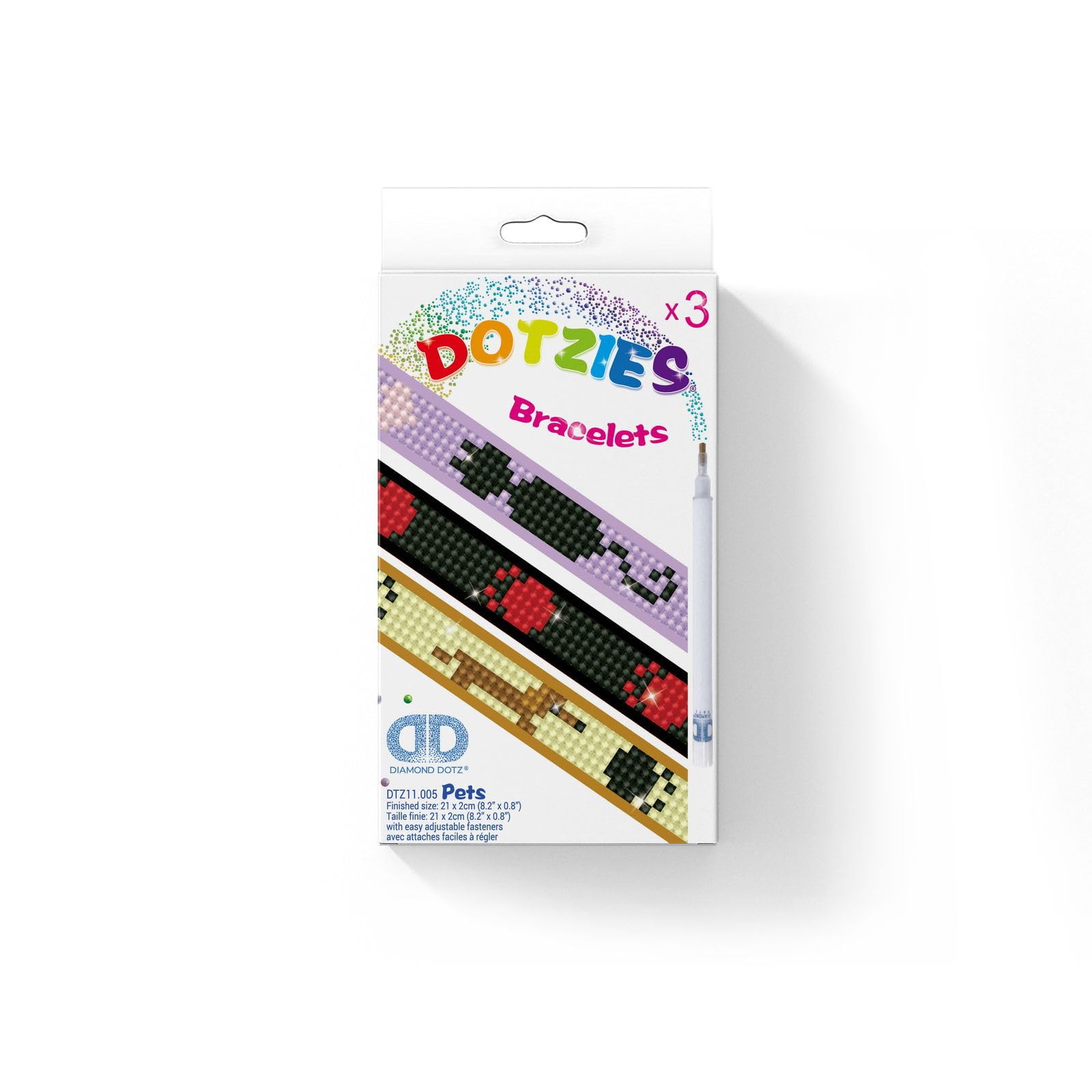 Diamond Dotz  Dotzies - Pets, Diamond Art Bracelet Making Kit Adults, Diy Bracelet Kit, Diamond Painting Bracelet Kit For Adults