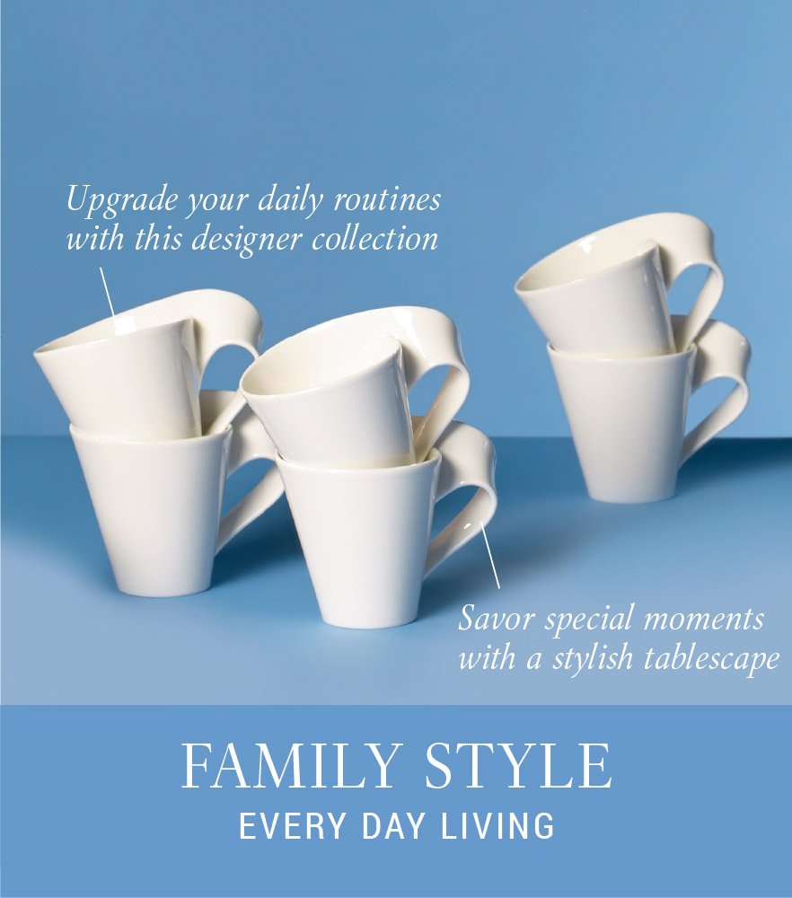 Villeroy & Boch Newwave Caffe Mugs, Set Of 6