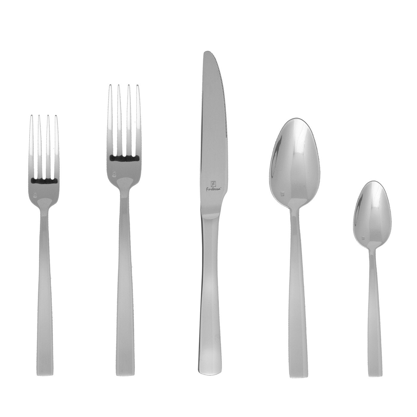 Fortessa Catana 18/10 Stainless Steel Flatware, 5 Piece Place Setting, Service For 1