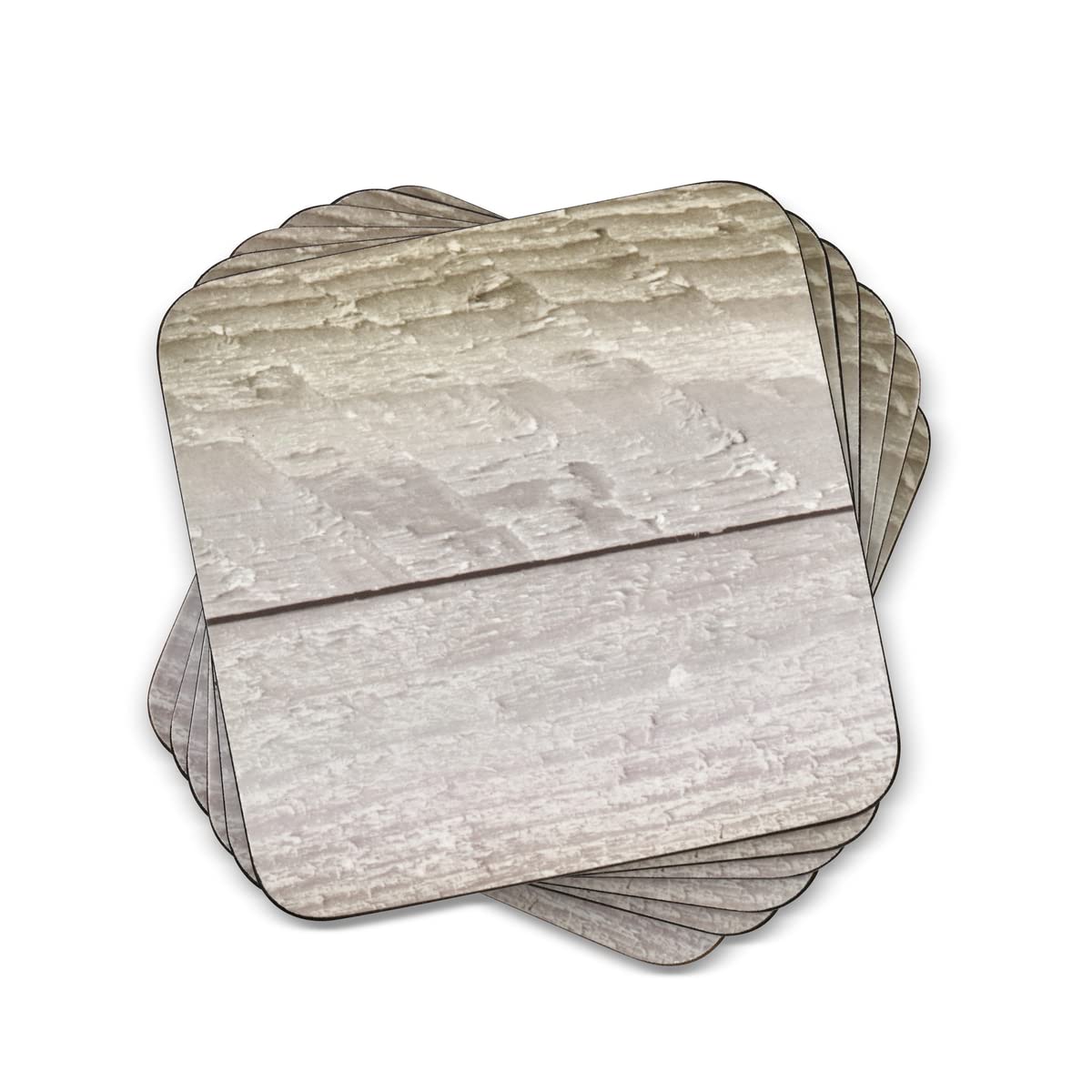 Pimpernel Driftwood Collection Coasters | Set Of 6 | Cork Backed Board | Heat And Stain Resistant | Drinks Coaster For Tabletop