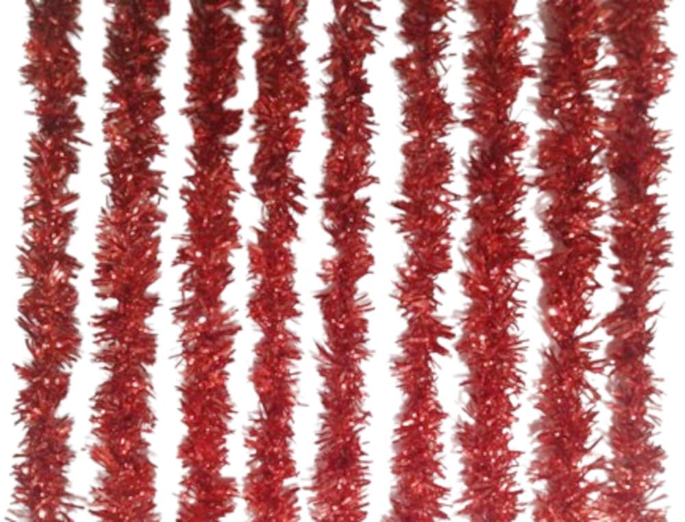 Hesch 9 Brand Chamki Decoration Ladiya For Birthday, Decoration Ladiya For Party Red Colour Chamki Ladiya, 9 Ribons Each 10 Feet