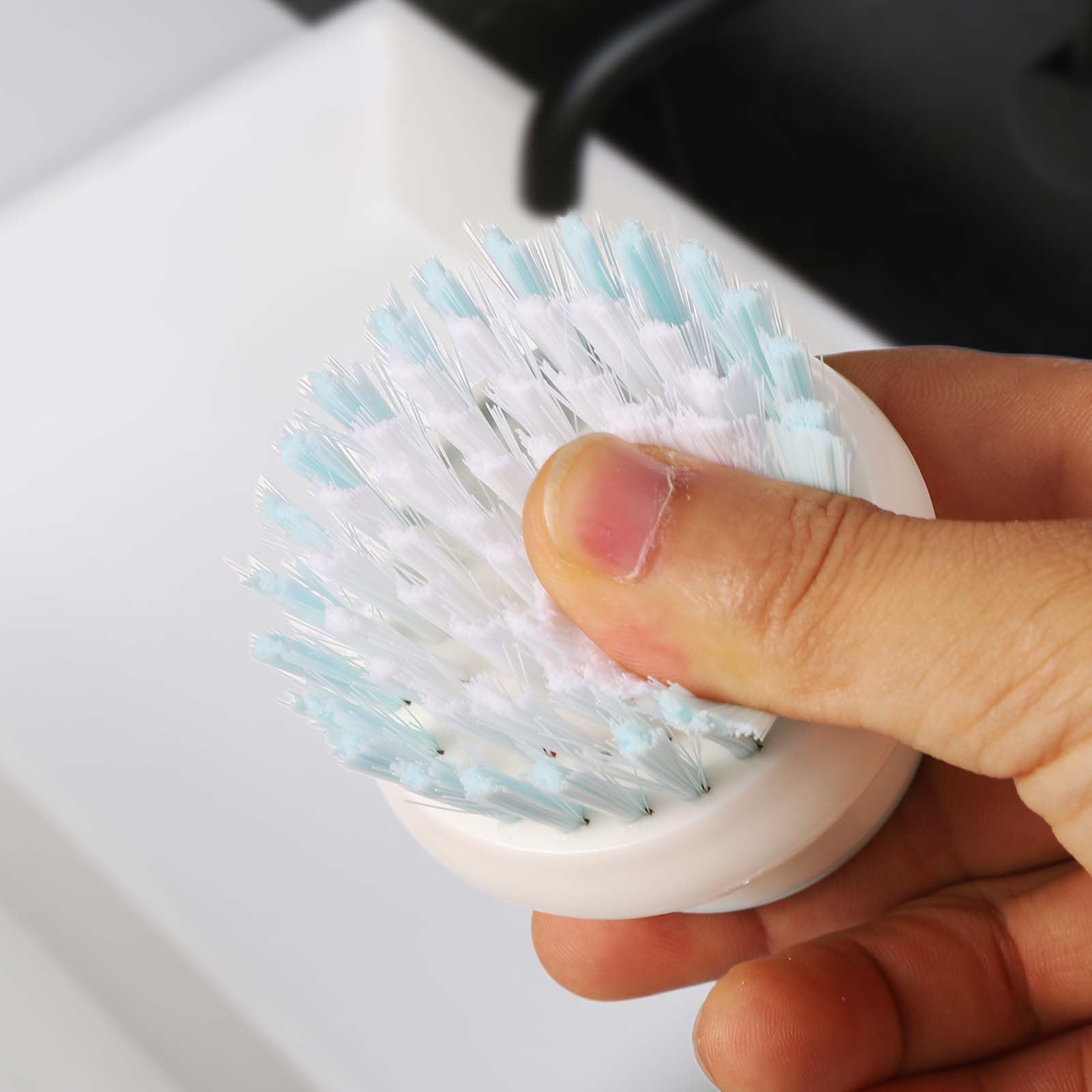 2Pcs Dish Brush With Handle, Multipurpose Dish Brush For Cleaning Kitchen Scrub Brushes Kitchen Wash Brush For Bowls Pots Pans (