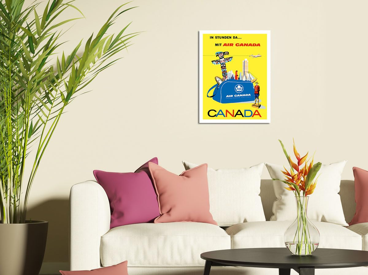 Canada - Air Canada Tca (Trans-Canda Air Lines) - Vintage Airline Travel Poster By Roberto Floreani C.1960 - Master Art Print (U