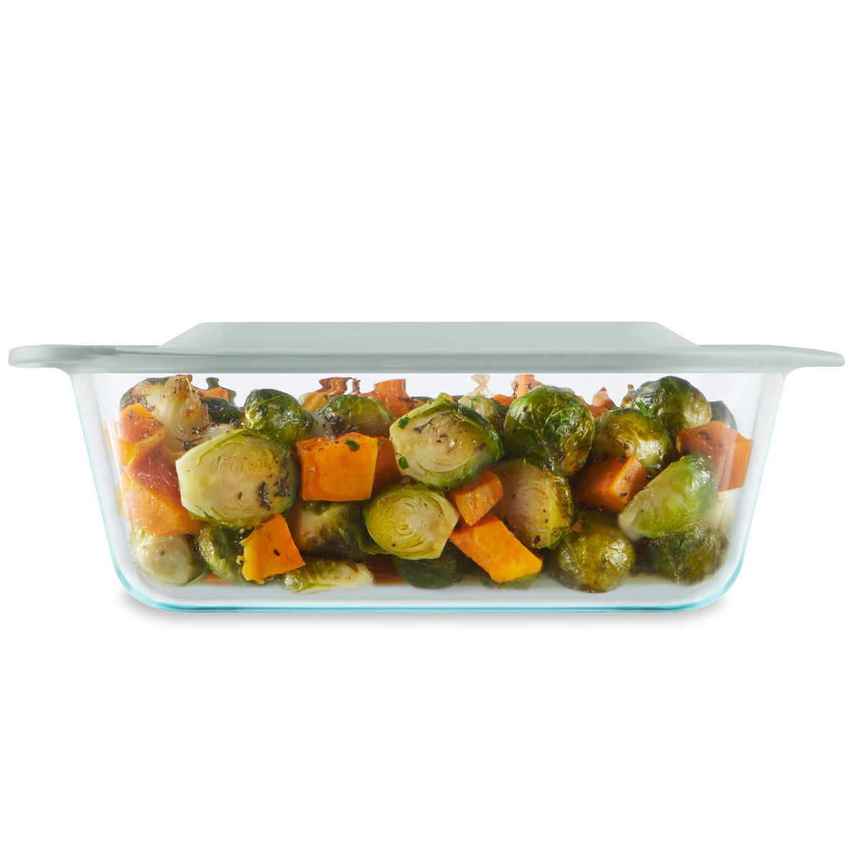 Pyrex Deep Glass Baking Dish With Plastic Lid, Deep Casserole Dish, Glass Food Container, Oven, Freezer And Microwave Safe, Clea