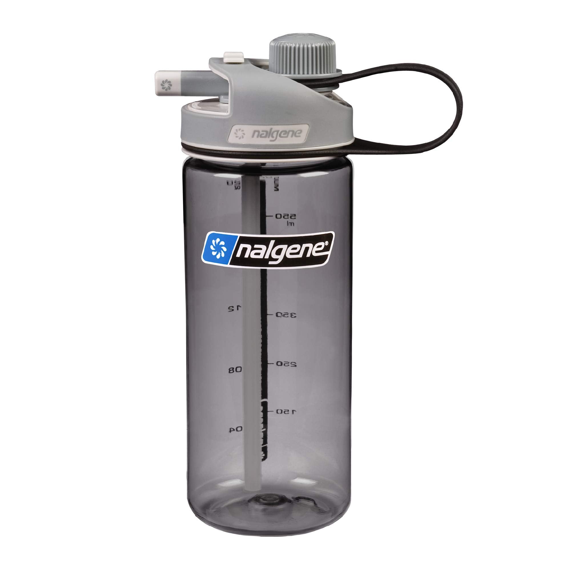 Nalgene Tritan BPAFree MultiDrink Water Bottle, 20 OZ, Gray
