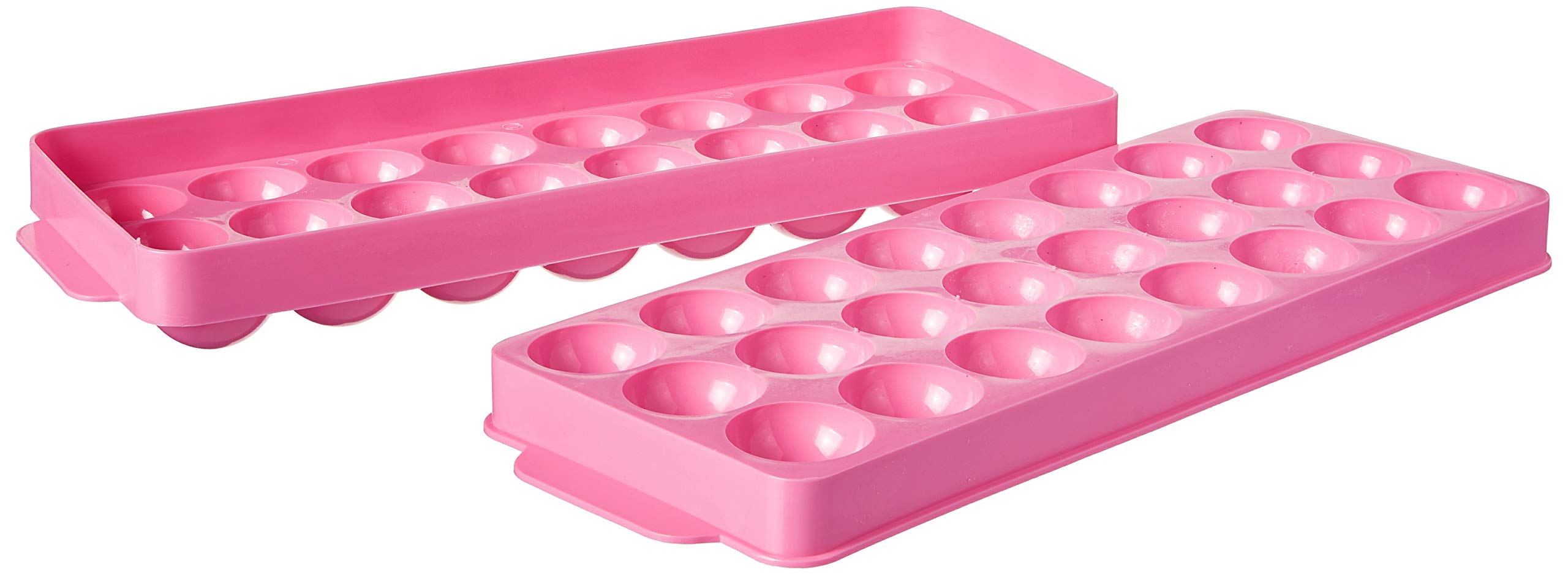 Hutzler Ice Ball Tray, 24 Balls, Pink