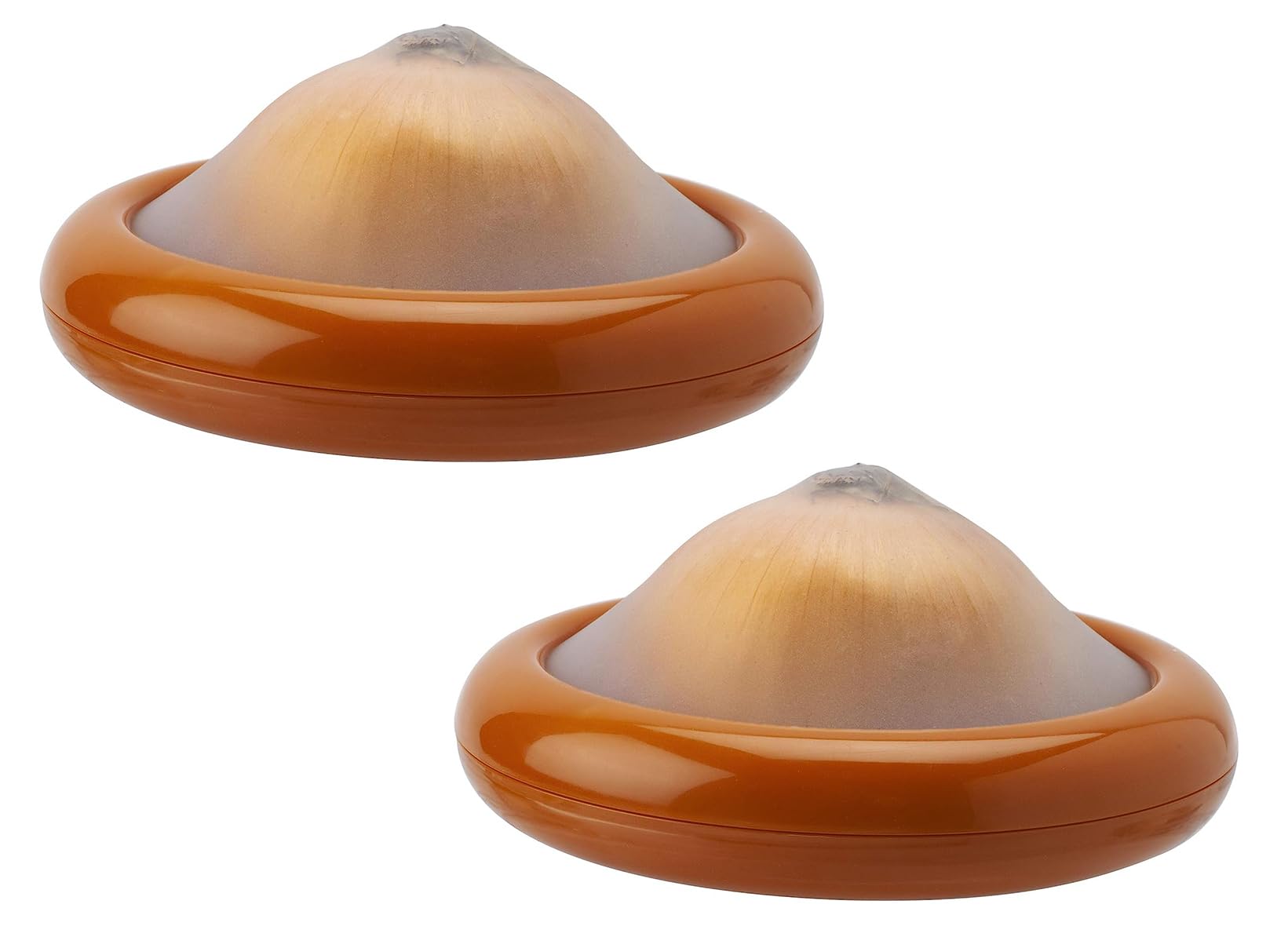 Joie Onion Stretch Pod, Keep Onions Fresh Longer, Refrigerator Storage, Produce Organization, Orange, Pack Of 2