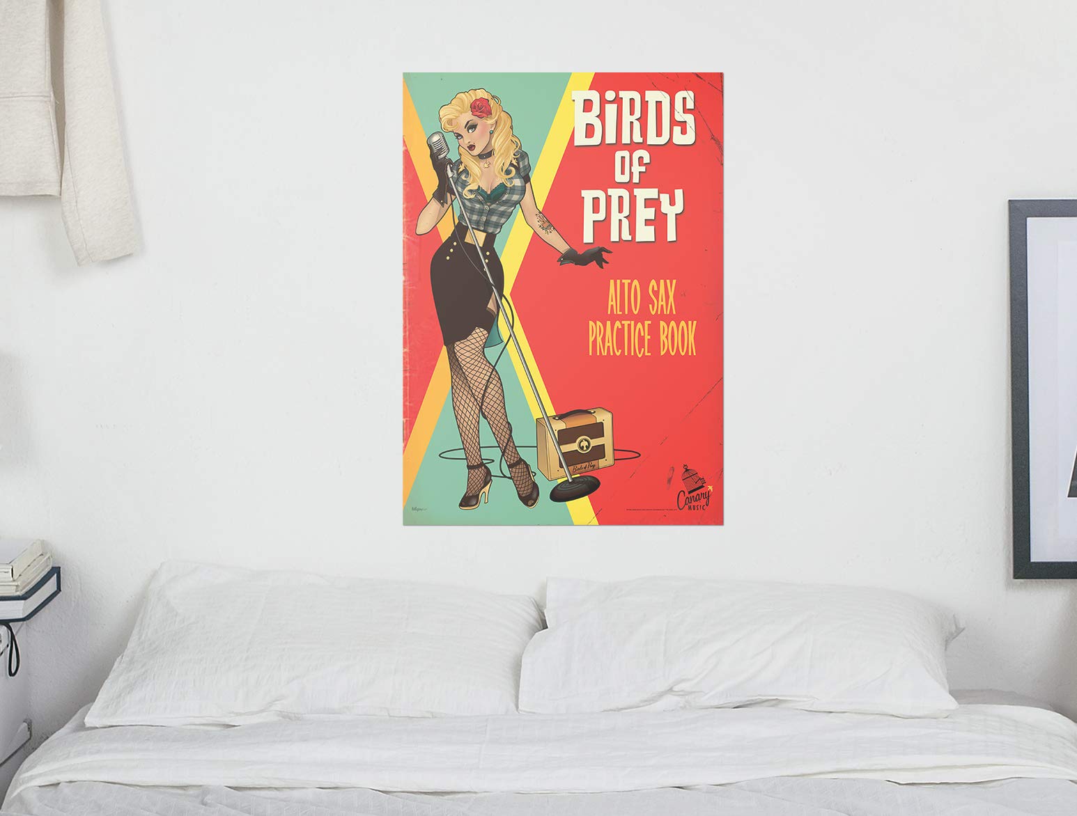 Mightyprint Dc Comics - Bombshell Black Canary - Justice League - Durable 17    X 24 Wall Art - Not Made Of Paper - Officially L
