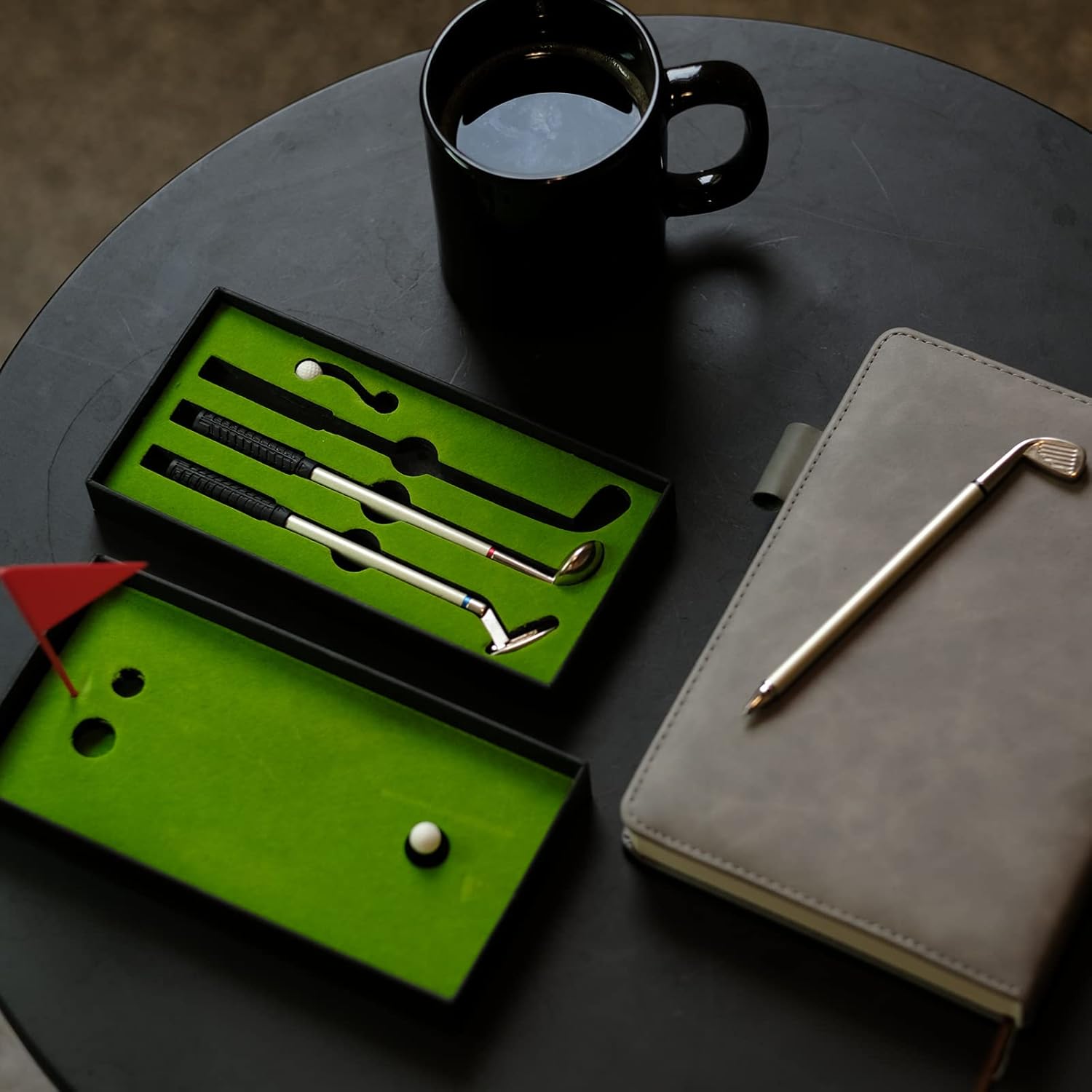 Golf Pen & Putter Mug Gift Set – Mini Golf Desk Game for Men