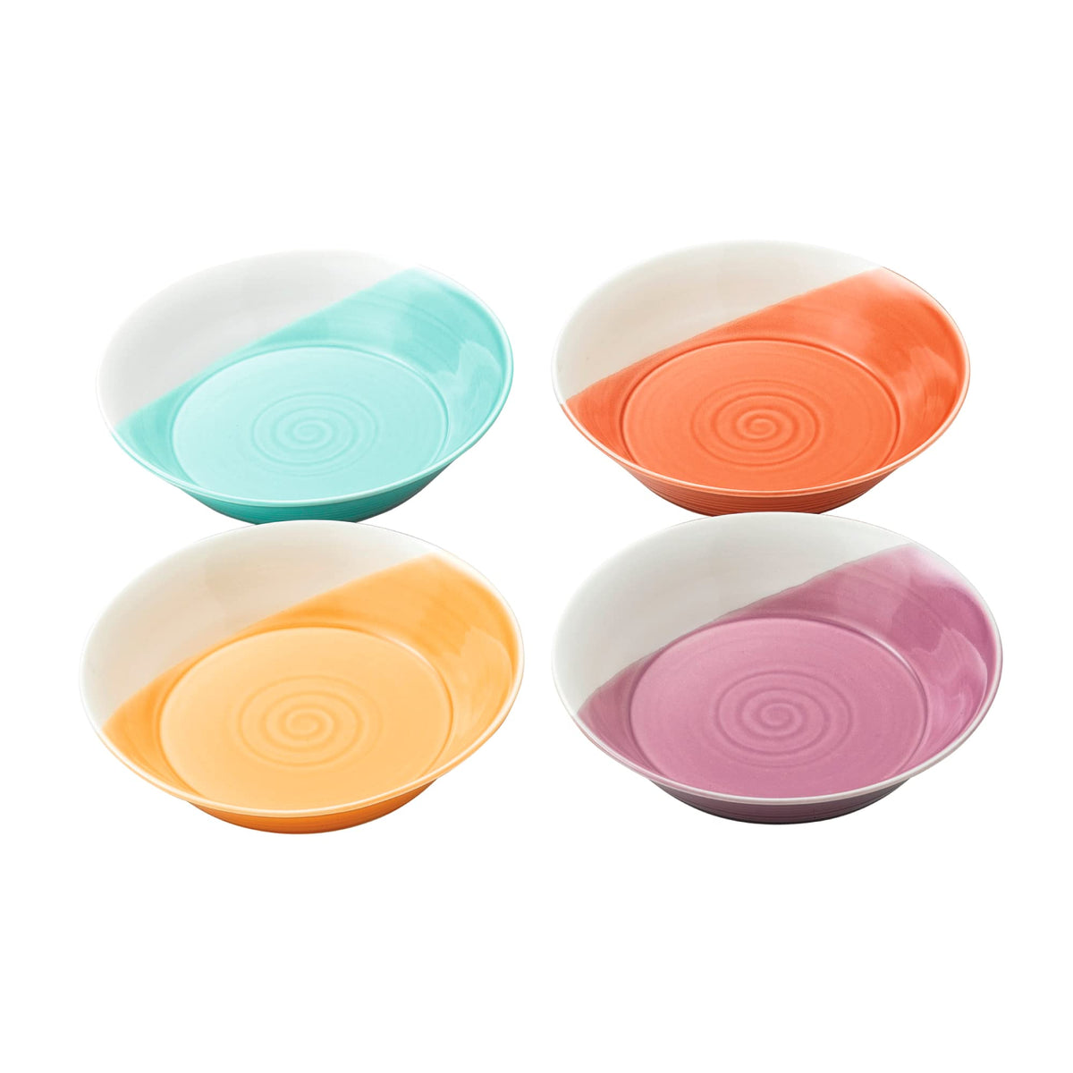 Royal Doulton 1815 Mixed Patterns Pasta Bowl, 9.1'', Bright Colors, Set Of 4