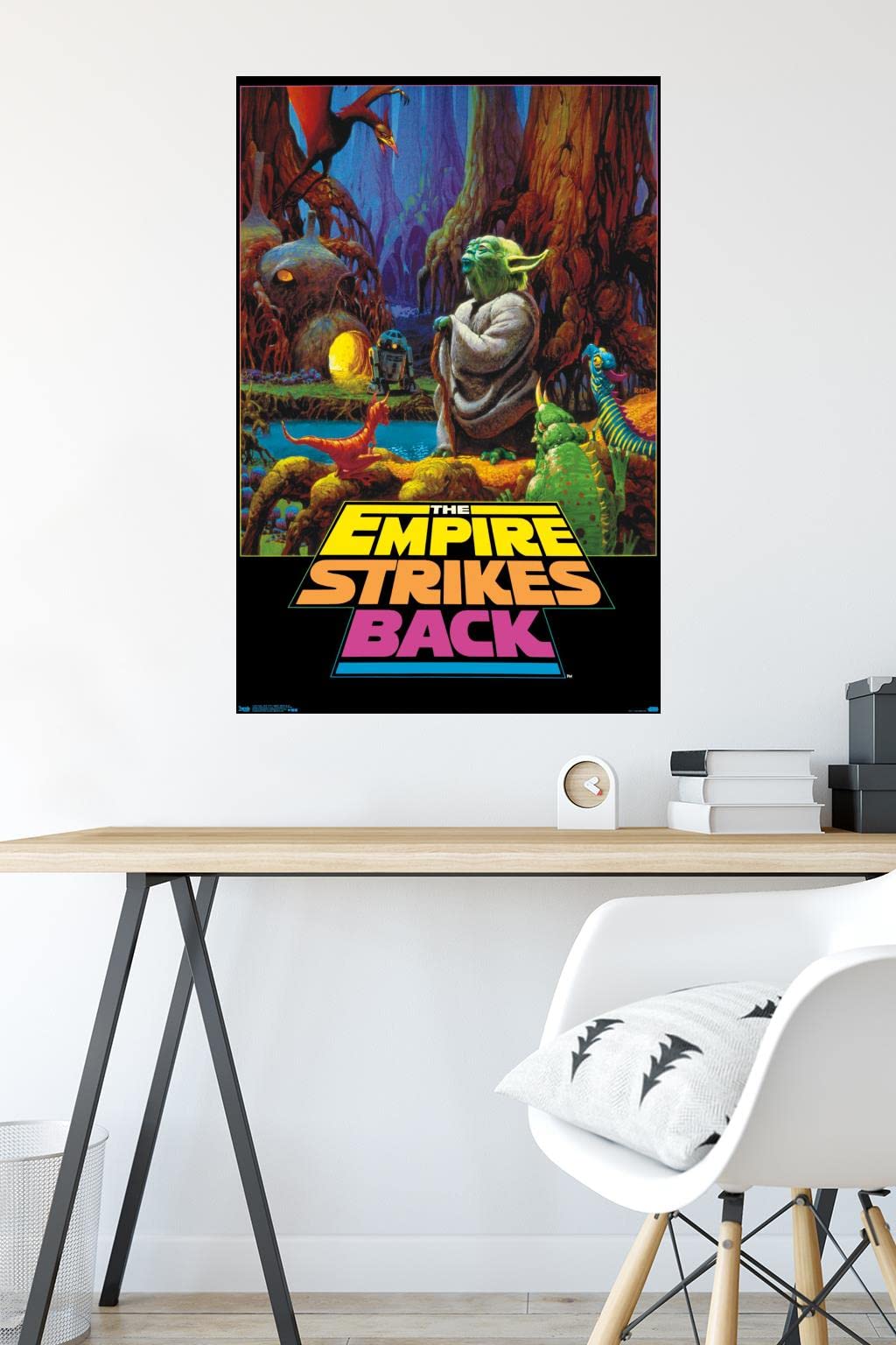 Trends International Neon-Star Wars-Empire Strikes Back Wall Poster, 22.375 In X 34 In, Unframed Version