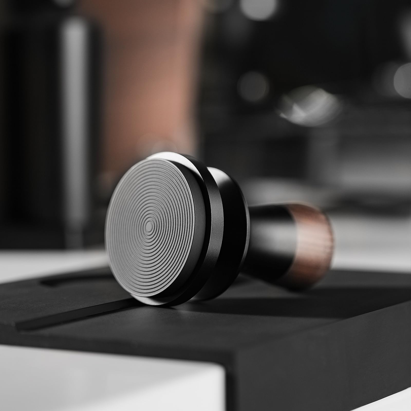Mhw-3Bomber 58Mm Espresso Coffee Tamper With Three Spring Loaded Calibrated Tamper 30Lbs Espresso Hand Tamper With Sound Feedbac