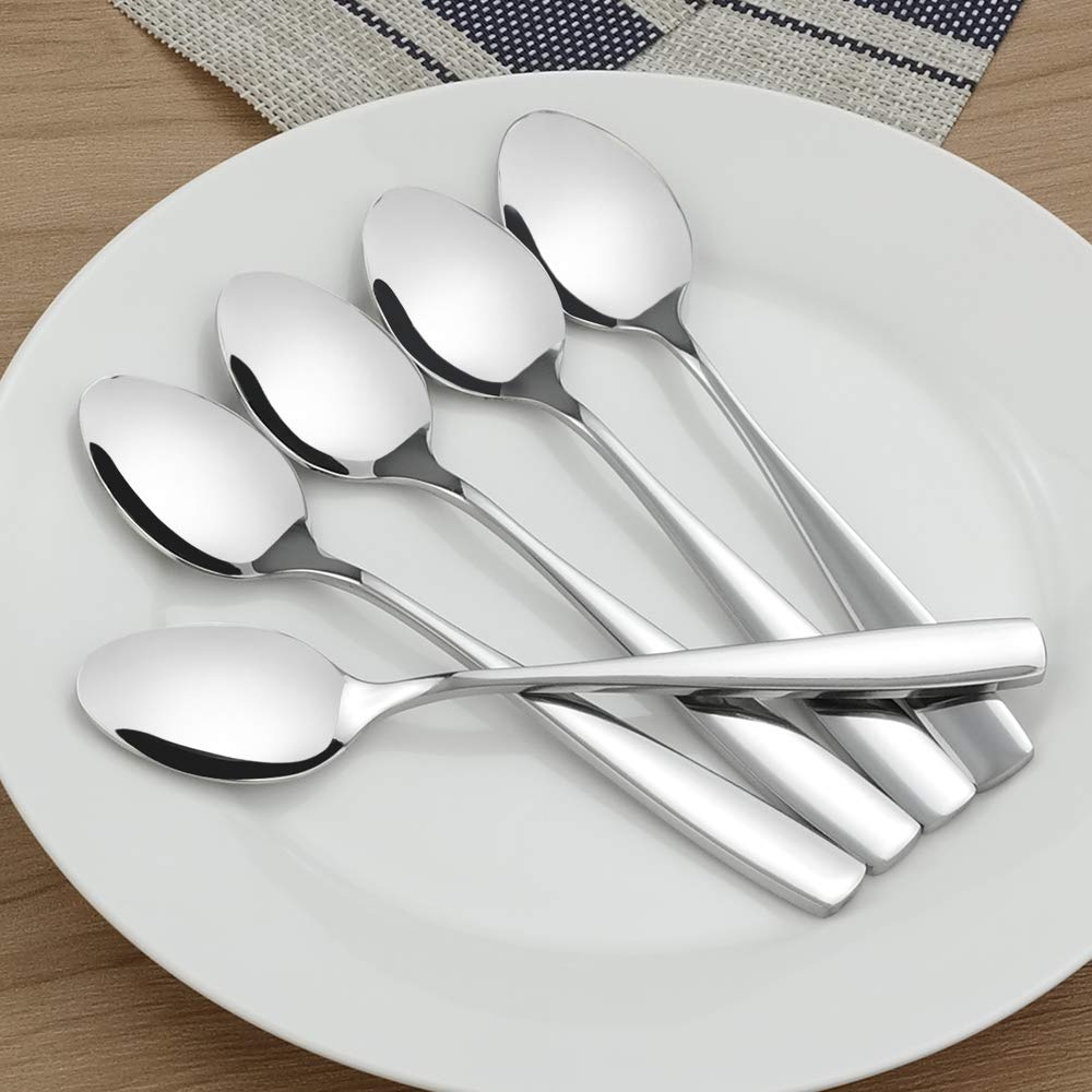 Hommp 16-Piece Stainless Steel Teaspoons, 5.9-Inch