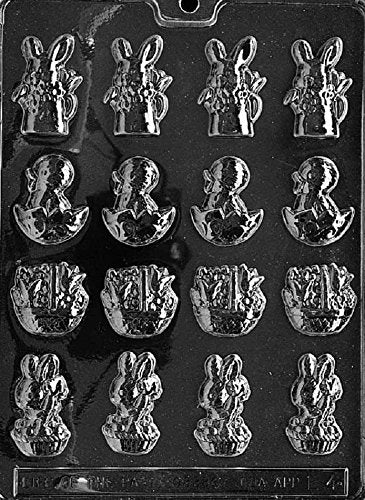 Grandmama'S Goodies E004 Easter Basket Assortment With Chocolate Candy Mold With Exclusive Molding Instructions