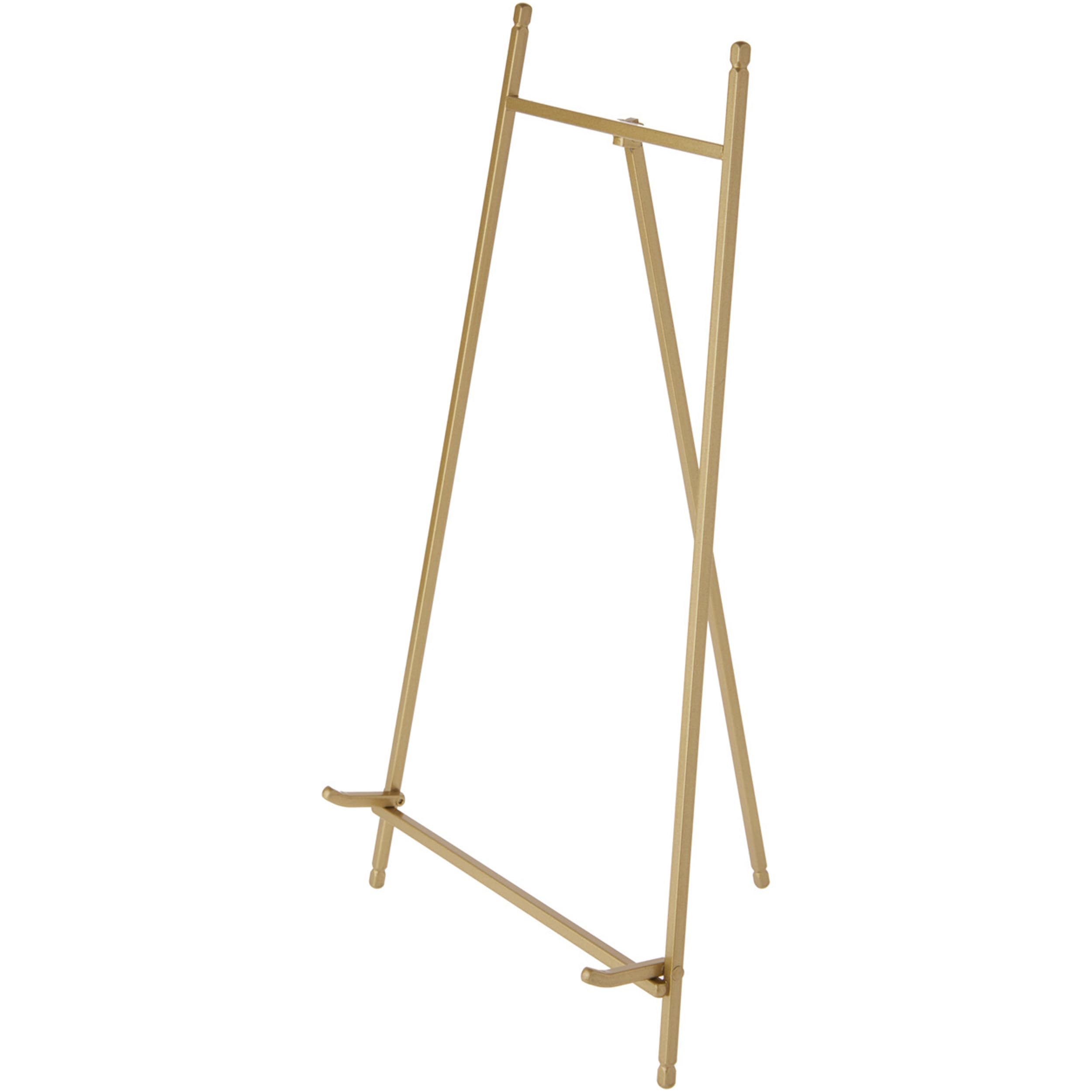 Bards Satin Gold-toned Metal Easel, 16 H x 9 W x 9.5 D, Pack of 2