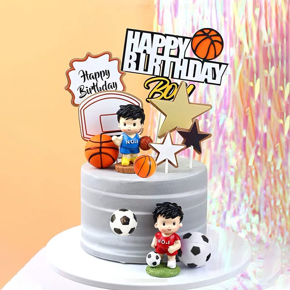6 Pcs 4-Cavity Sports Ball Theme Cake Decoration Silicone Molds Football Basketball Baseball Rugby Silicone Molds, For Diy Choco