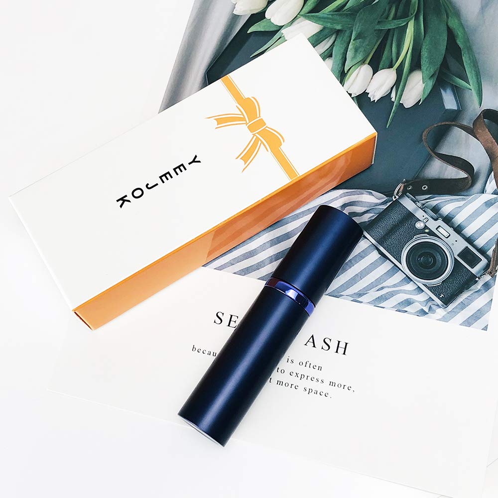 Refillable Perfume Bottle Atomizer for Travel  Yeejok Portable Easy Refillable Perfume Spray Pump Bottle for Men and Women with 5ml Pocket Size Perfume Container-Blue