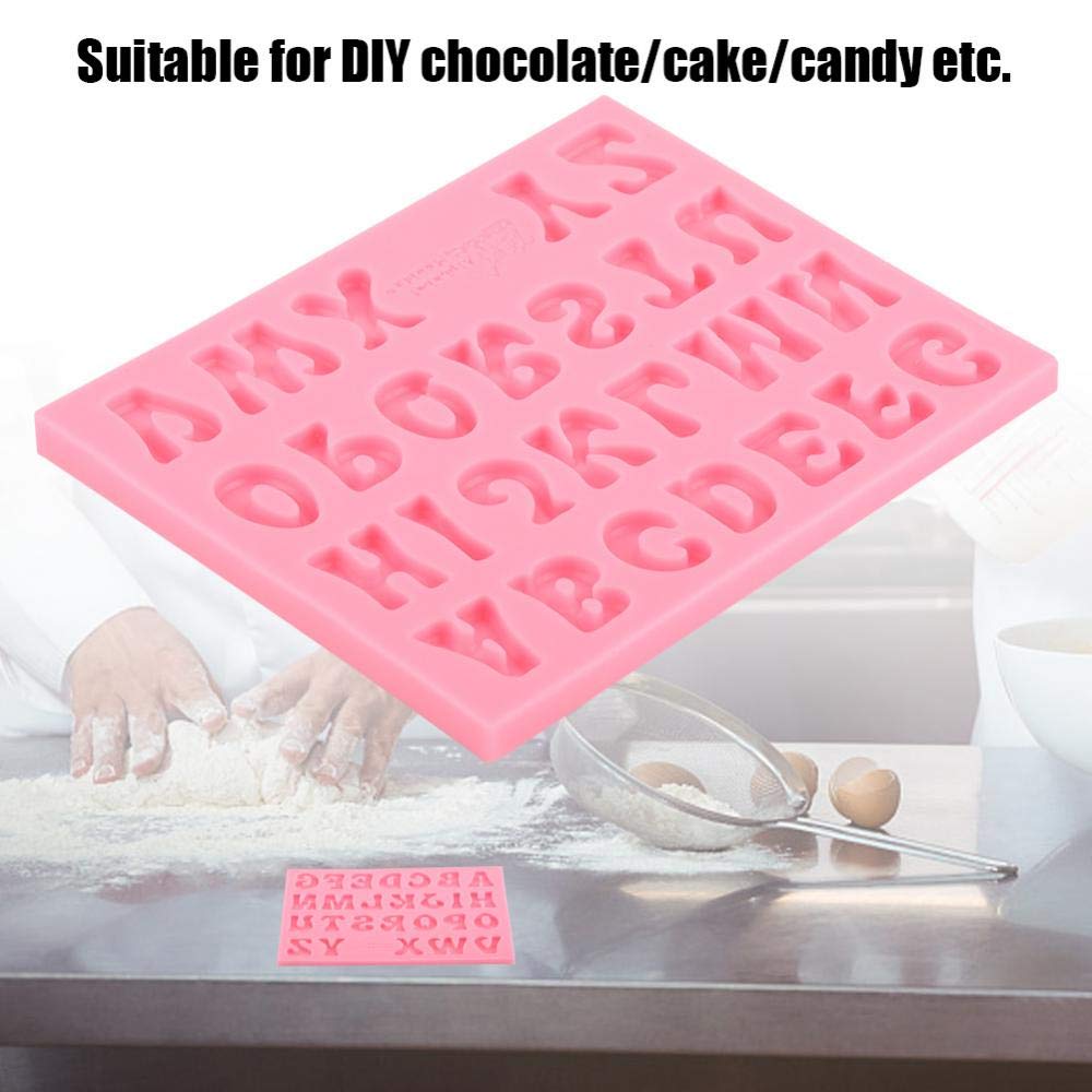 Silicone Candy, Alphabet Baking Cake Chocolate 3D 26 Letters