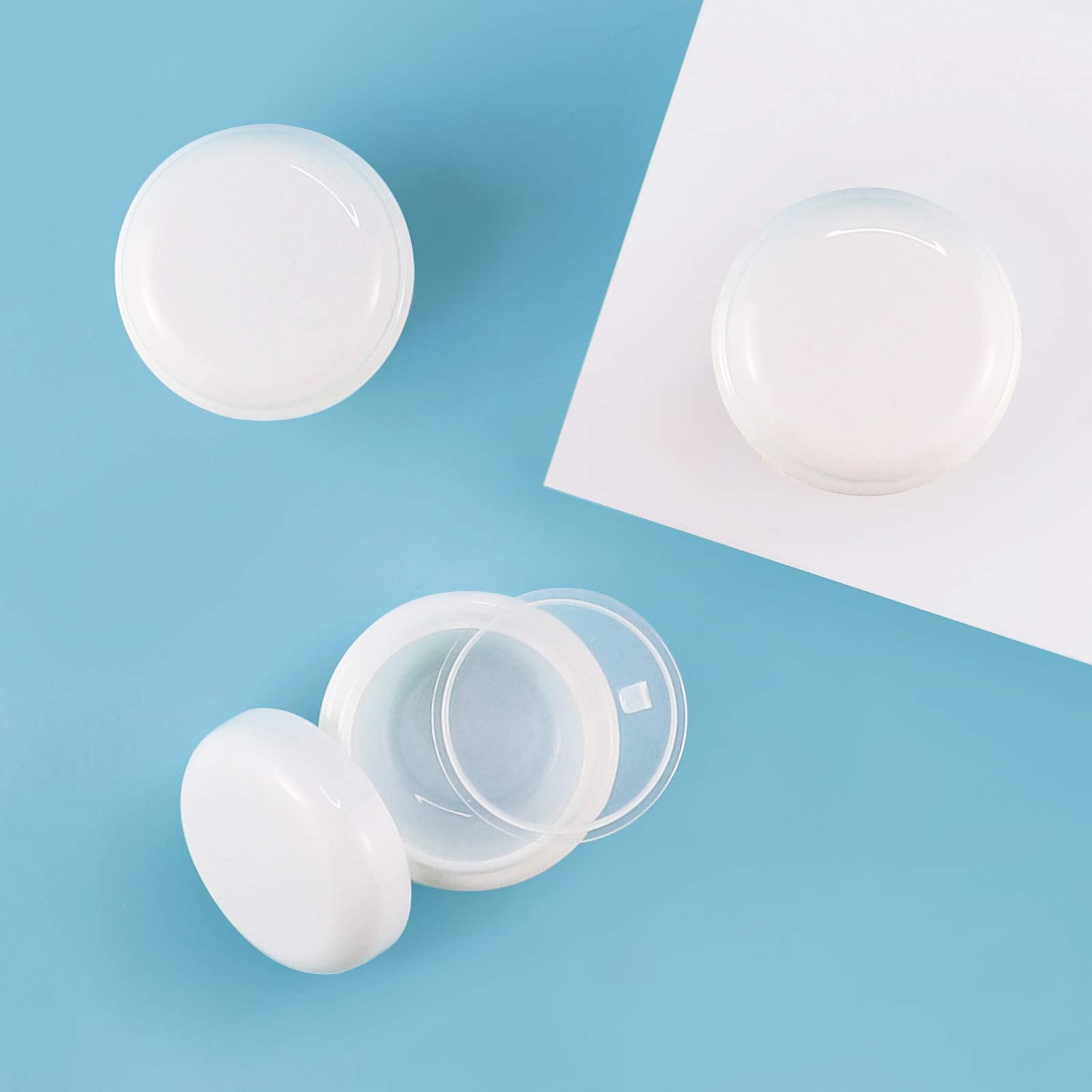 Longway 1 Oz (30Ml) Little Plastic Jars With Lids And Inner Liners | Empty Lotion Containers/Travel Cream Containers - For Salve