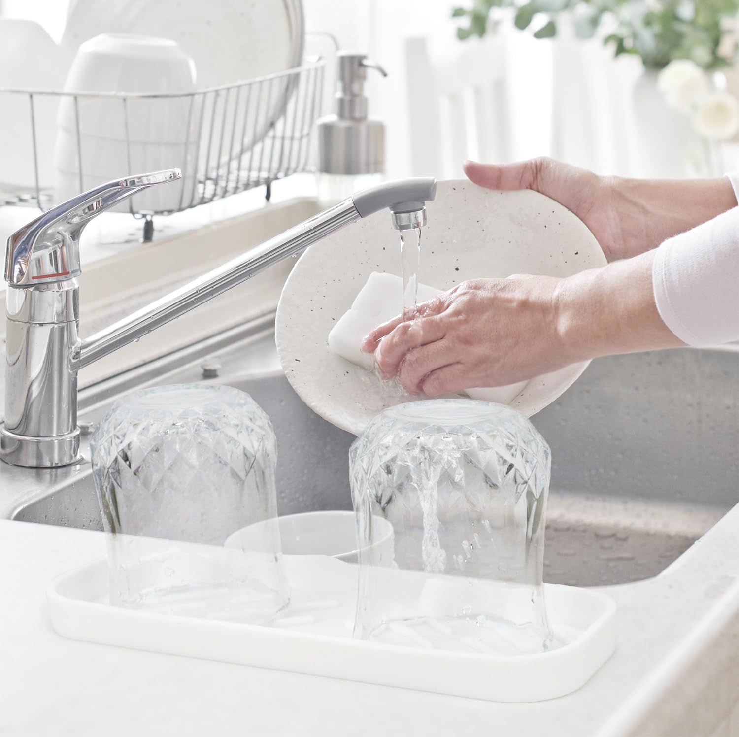 Silicone Bathroom Soap Dishes, Sponge Holder For Kitchen Sink, Shower Soap Holder With Drain, Soap Dispenser Tray, Soap Dish For