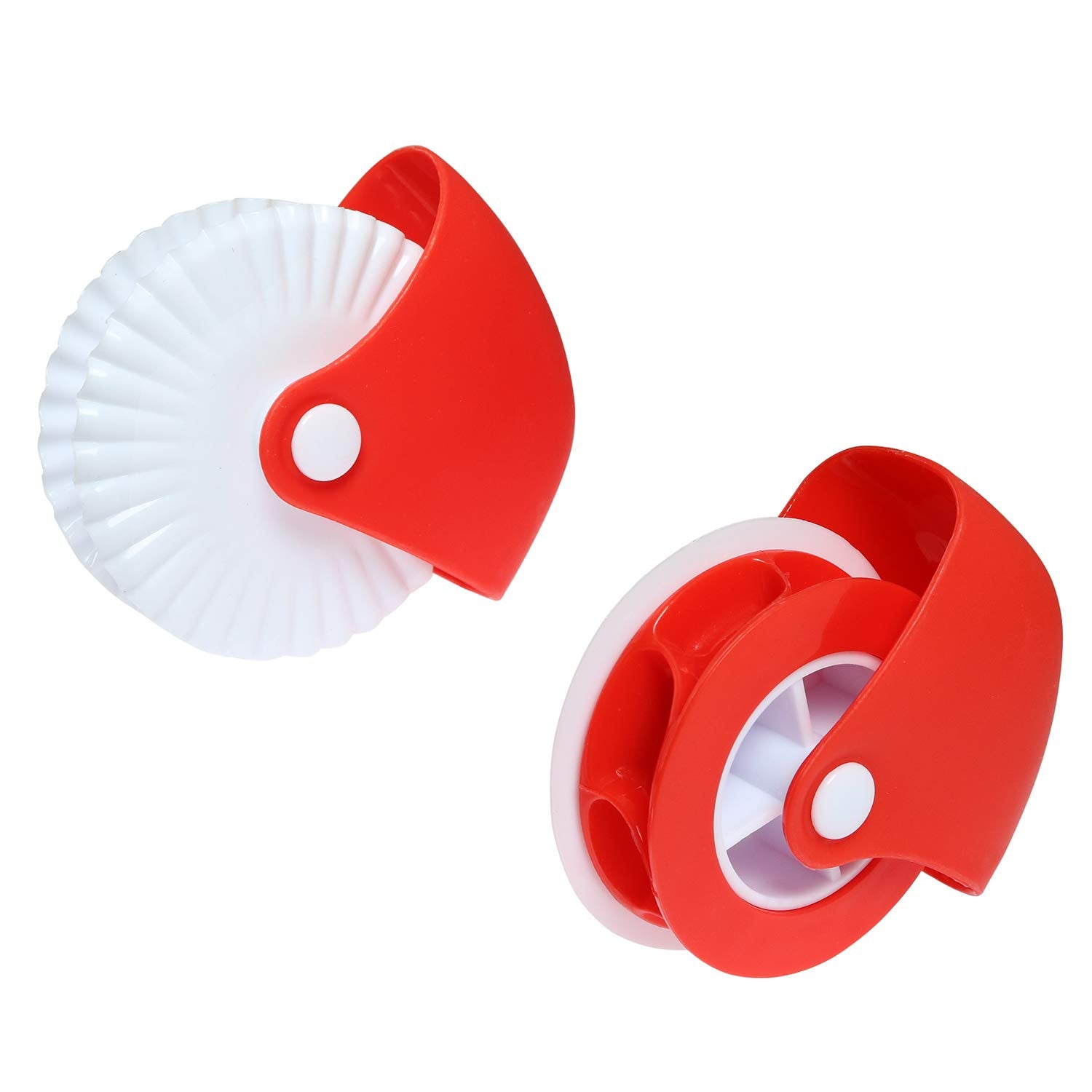 Batino 1 Set 2Pcs Pastry Cutting Wheel, Pie Crust Pastry Wheel Pastry Wheel Decorator And Cutter For Cutting Pastry, Rolled Past
