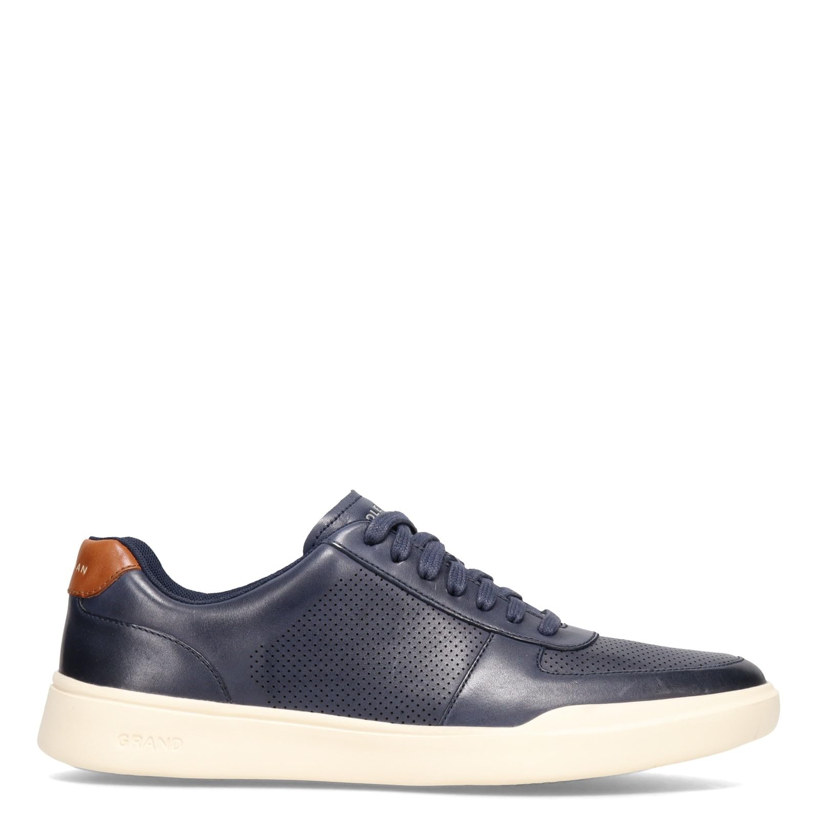 Cole Haan Mens Grand Crosscourt Modern Perforated Sneaker, Peacoatbritish Tan, 7