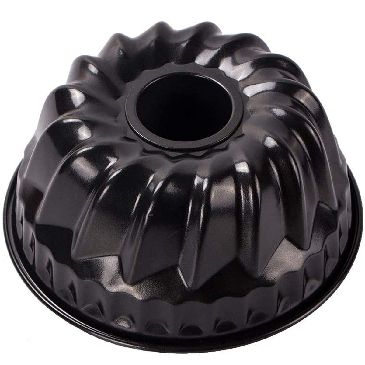 Webake 7 Inch Fluted Tube Pan Non-Stick, Heavy Duty Carbon Steel Kugelhopf Cake Baking Mold For 6Qt 8Qt Insta Pot