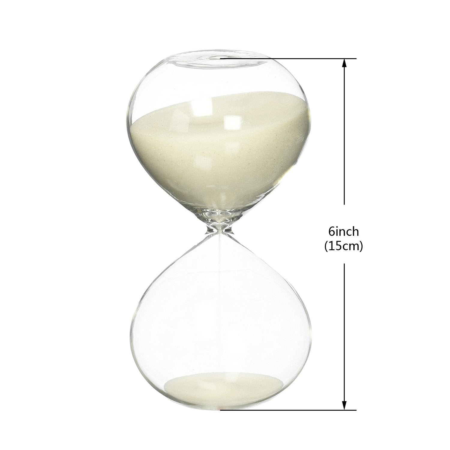 Swisselite Puff Sand Timer, Hourglass Sand Timers, Inspired Glass For Home, Desk, Office Decor